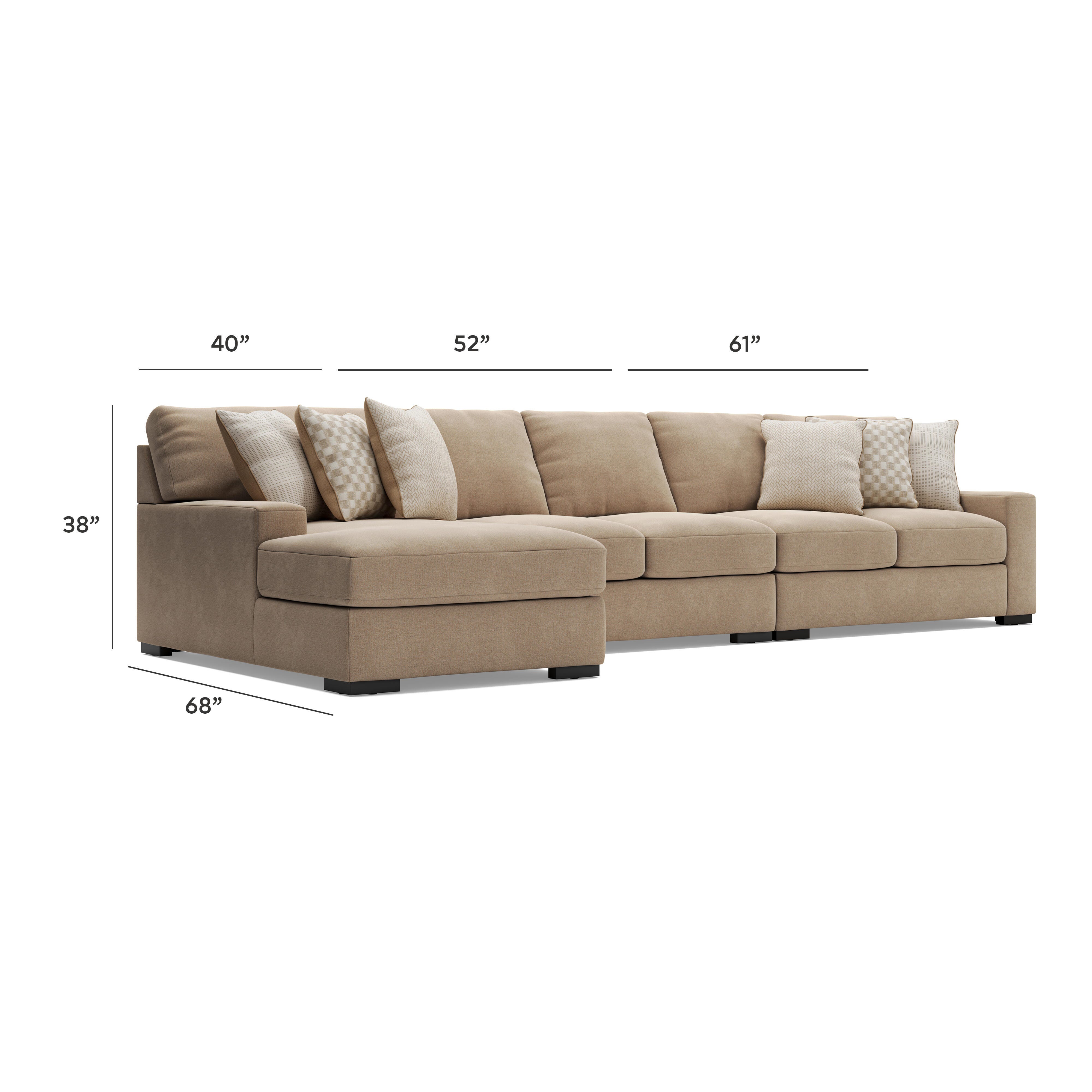 Seccional Larce de 3 piezas con chaise longue - image 7