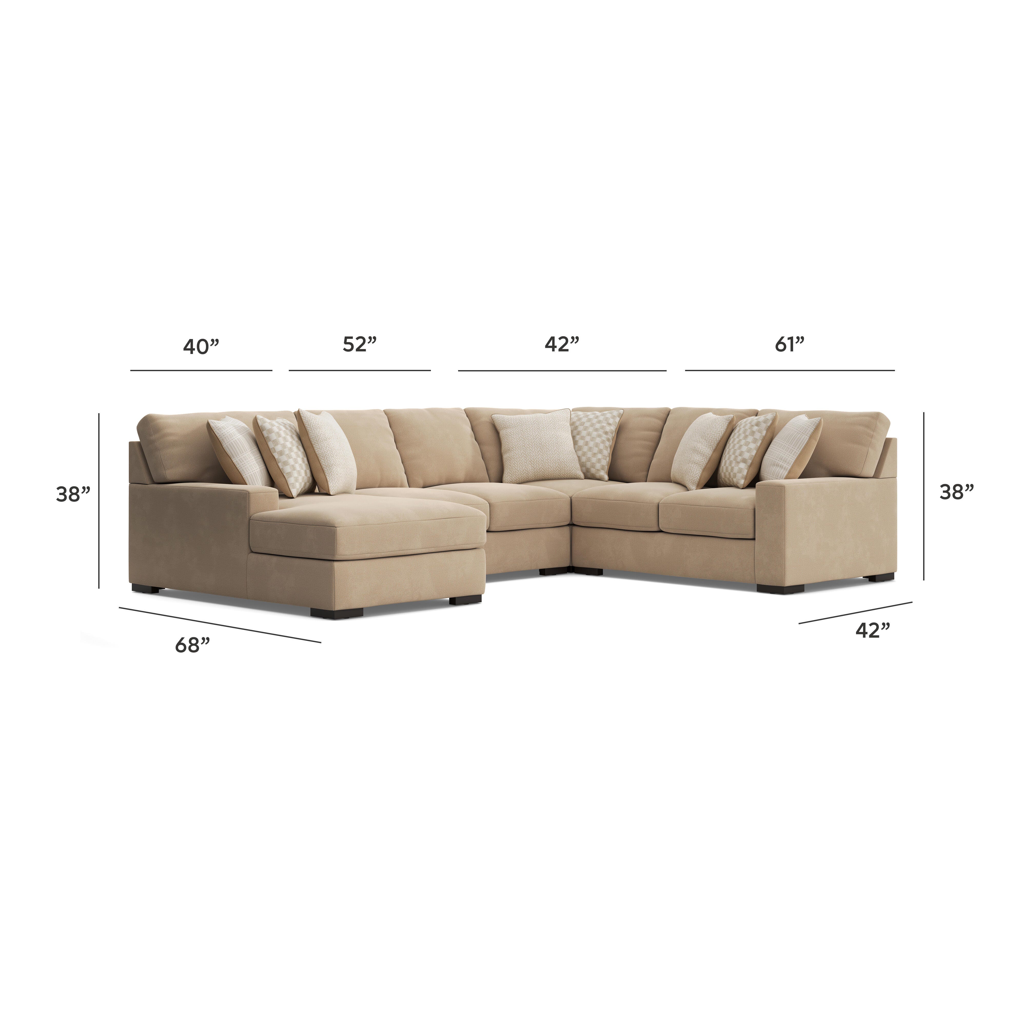 Seccional Larce de 4 piezas con chaise longue - image 7