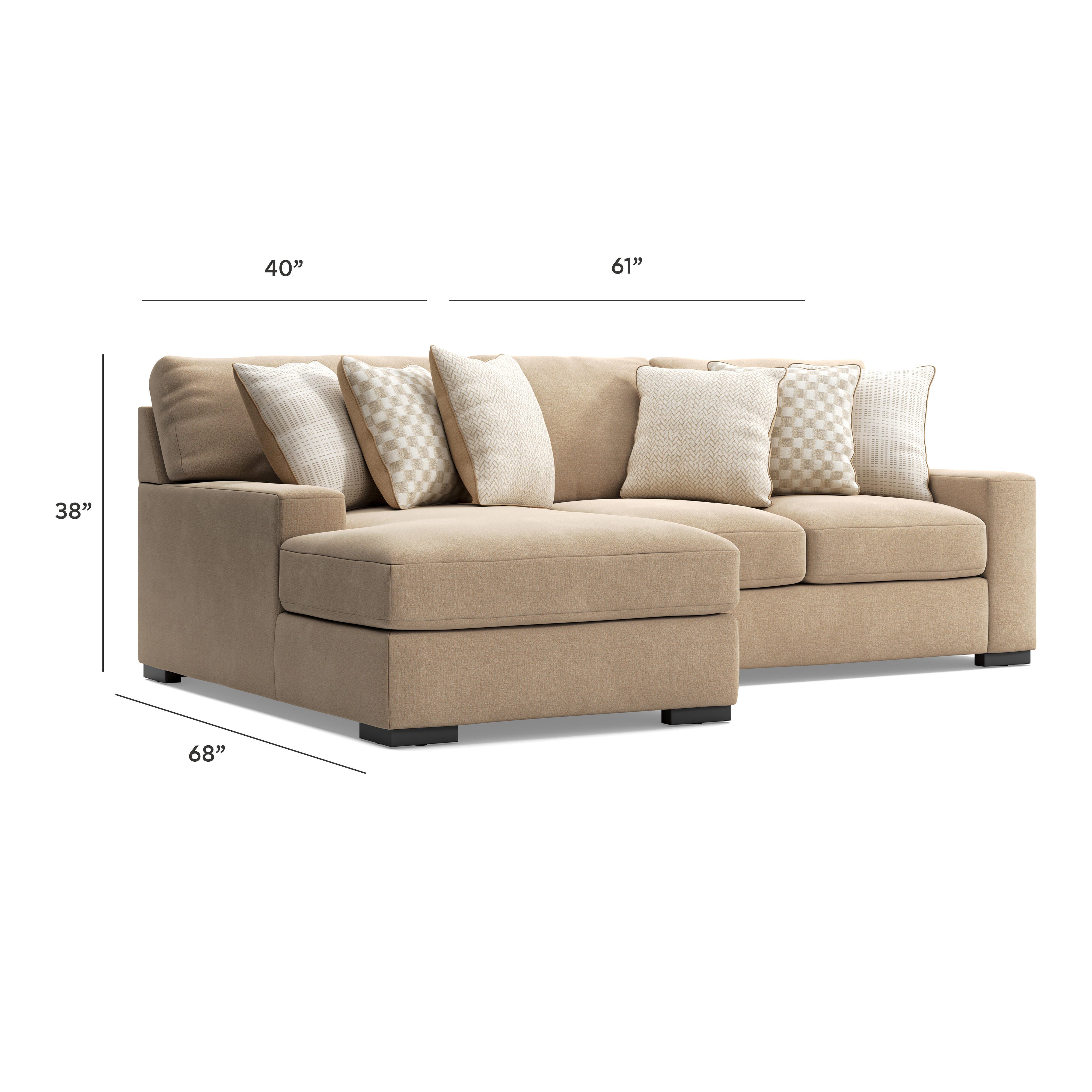 Seccional Larce de 2 piezas con chaise longue - image 7
