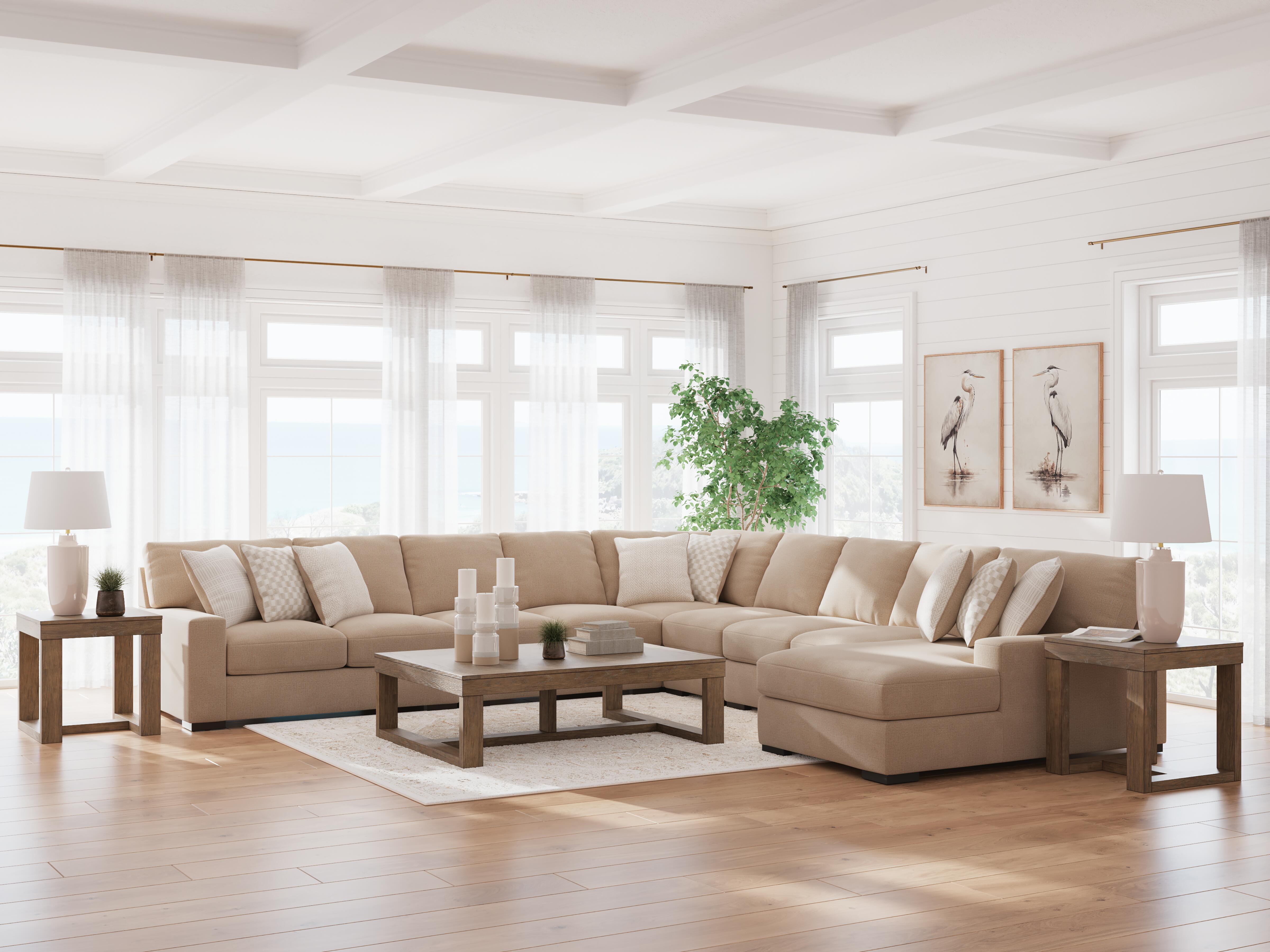 Larce Next-Gen Nuvella™ Performance Fabric 6-Piece Sectional with