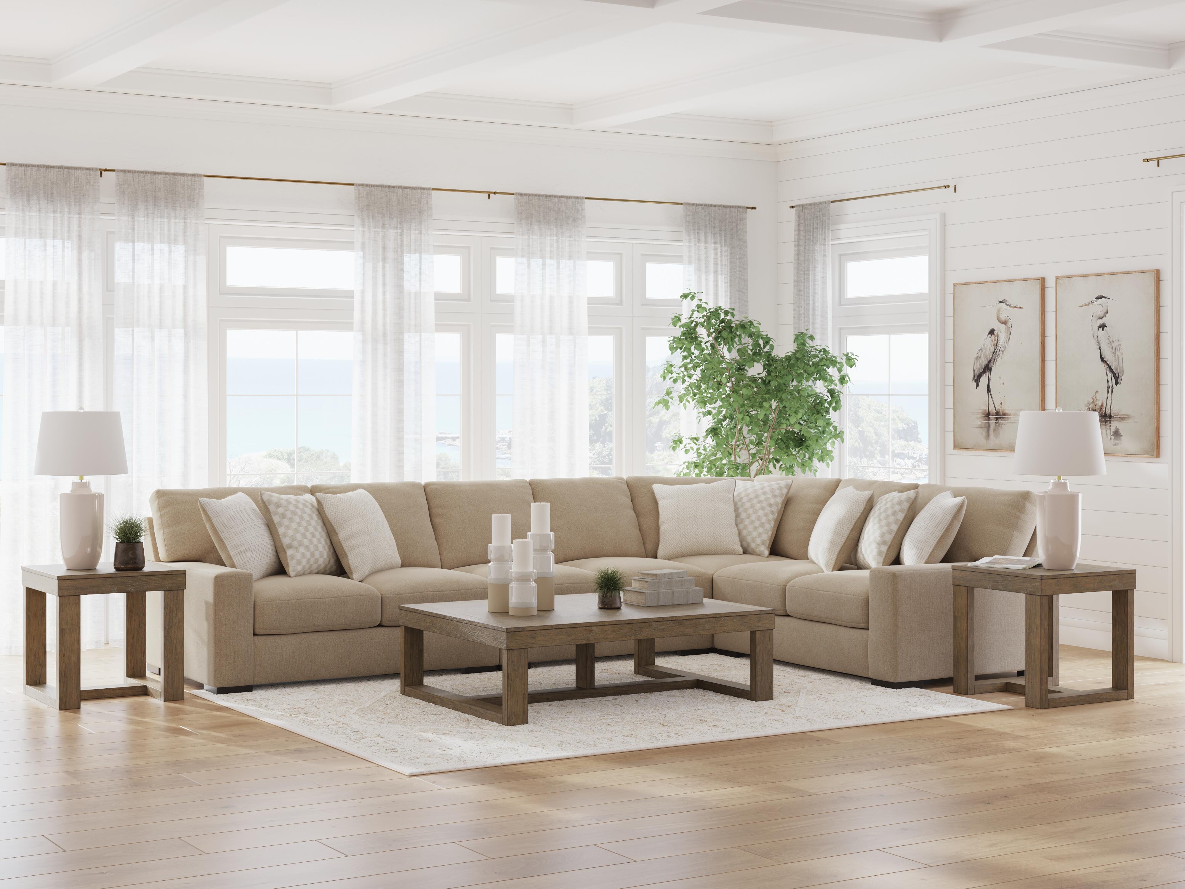 Larce 4-Piece Sectional, Dune, rollover