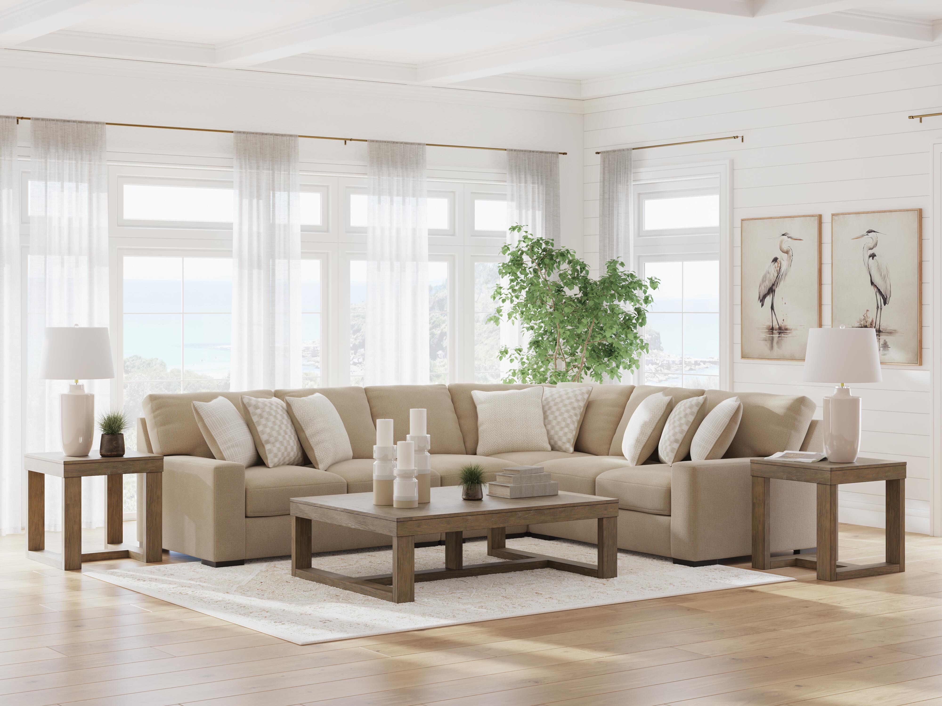 Larce 4-Piece Sectional, Dune, rollover
