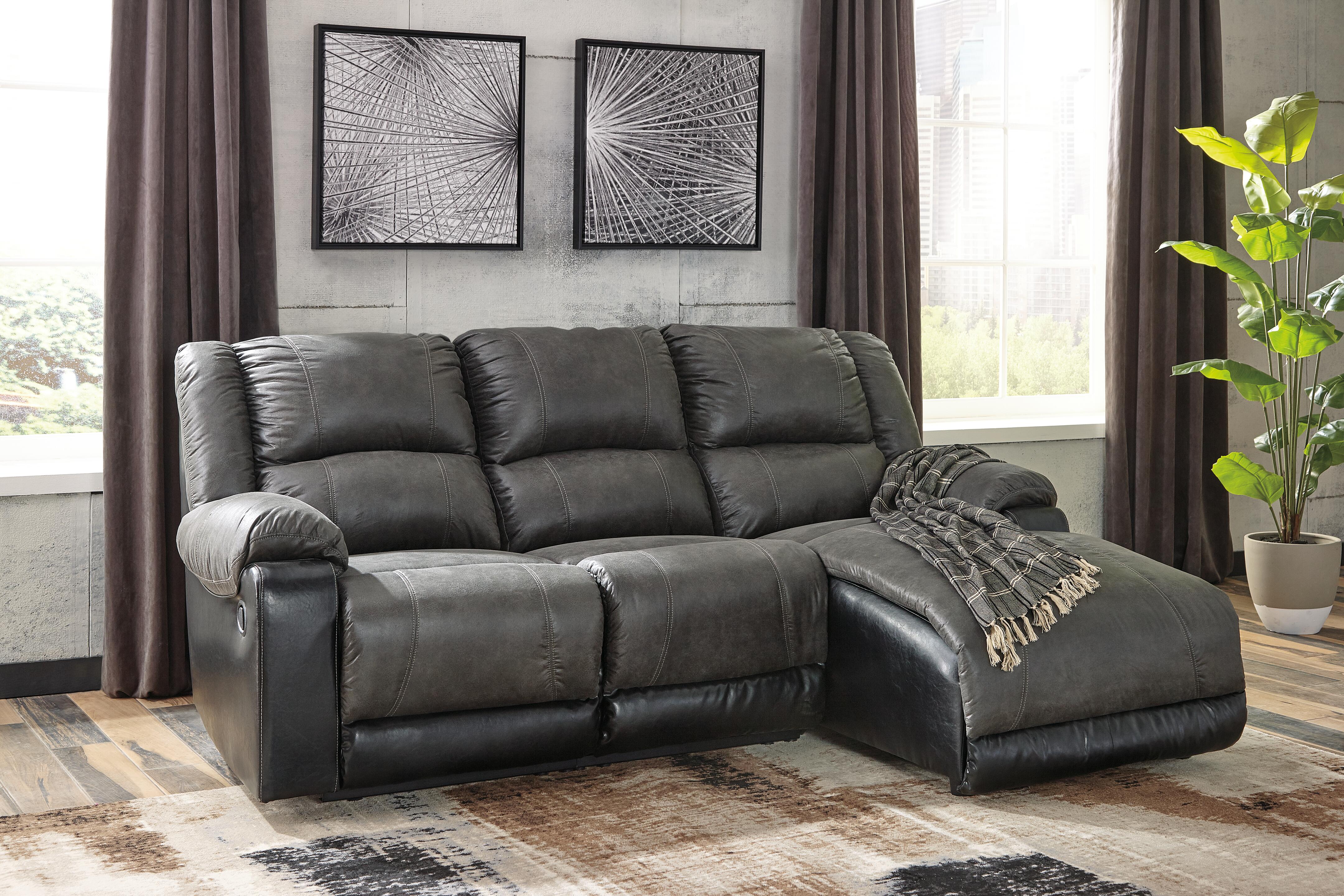 Nantahala 3-Piece Reclining Sectional with Chaise - image 2