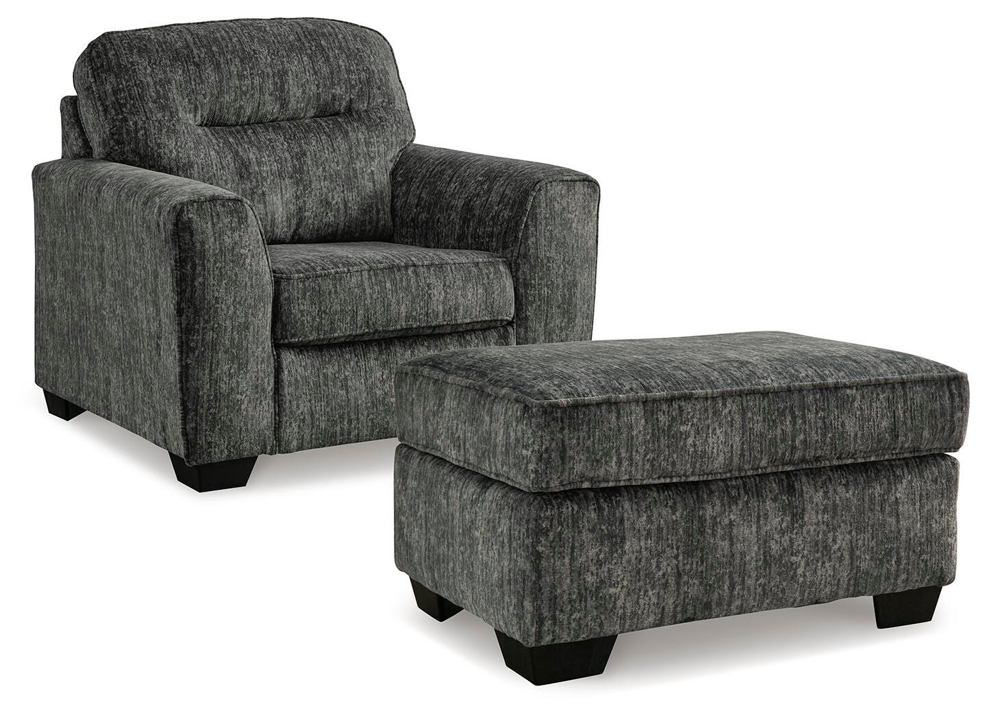 Sillón y otomana grandes Lonoke - image 2