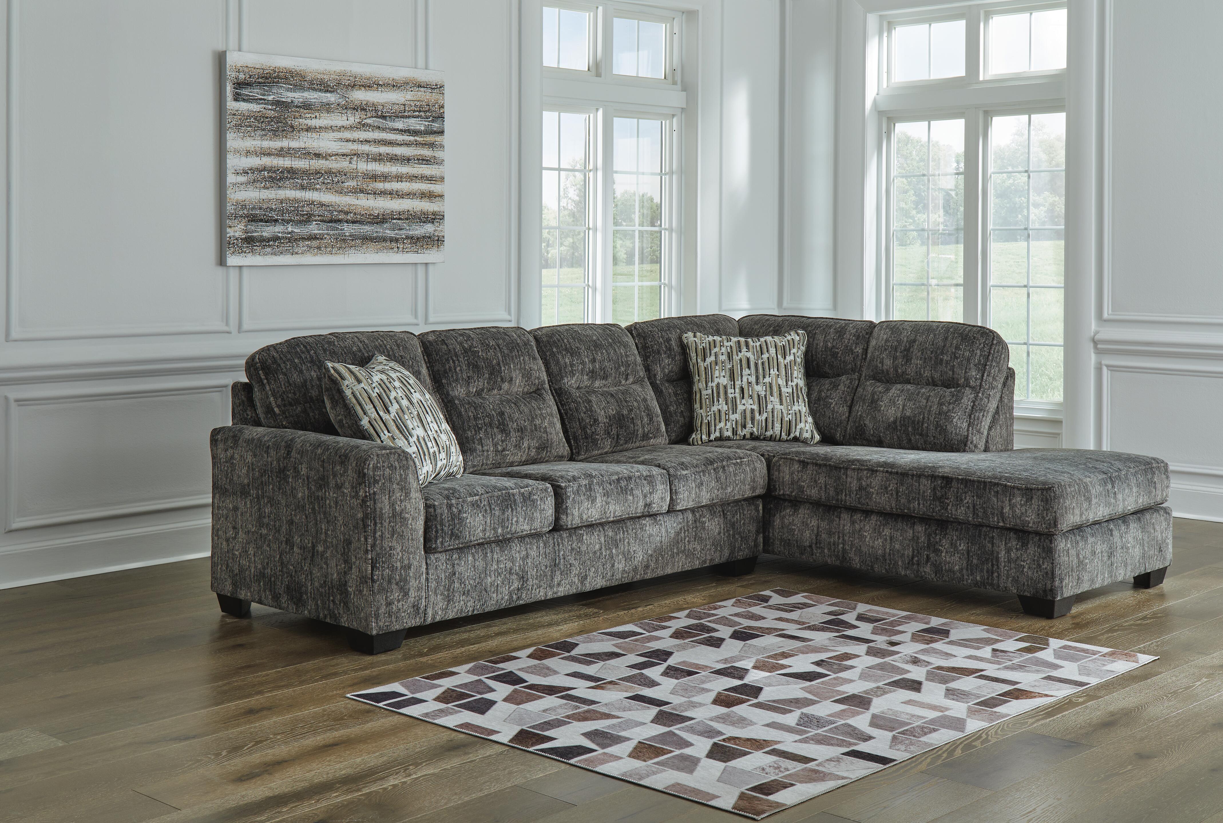 Lonoke 2-Piece Sectional with Chaise, Gunmetal, rollover