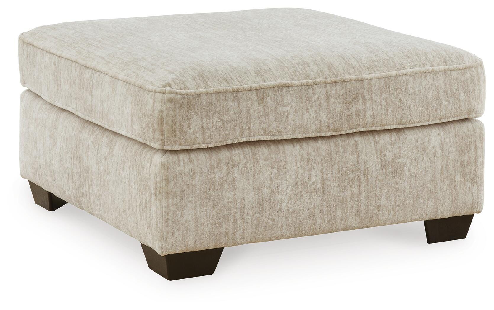 Lonoke Oversized Accent Ottoman, Parchment, large