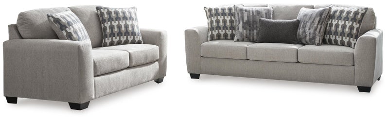 Avenal Park Sofa and Loveseat, Flannel