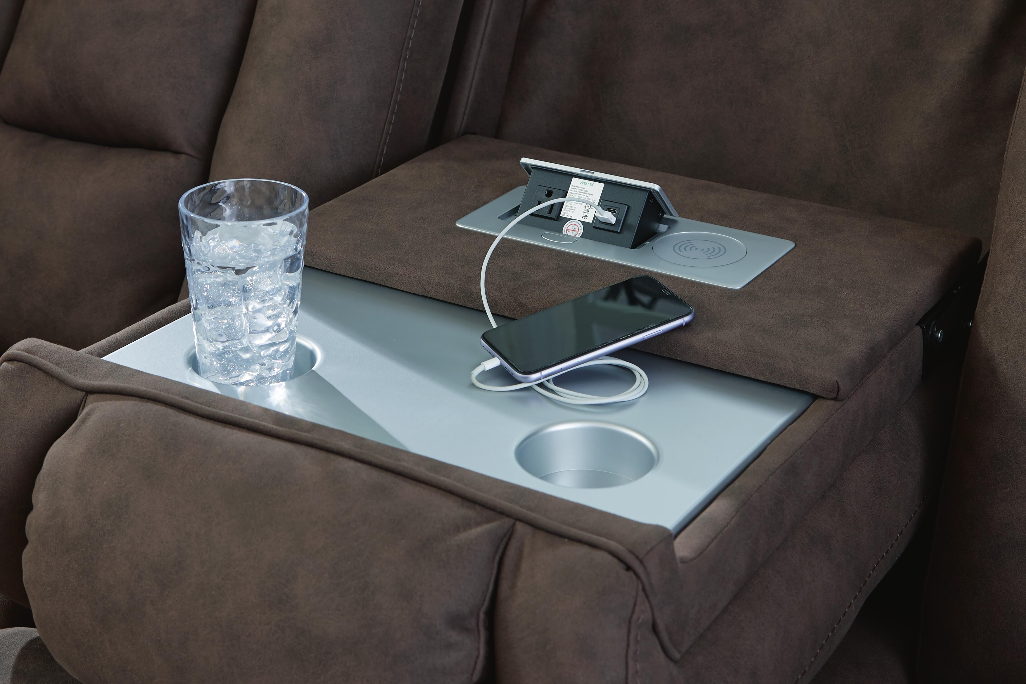 Mayhem Madness Reclining Sofa with Drop Down Table - image 7