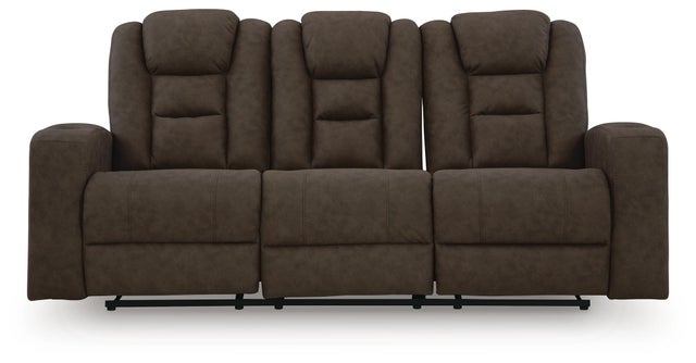 Mayhem Madness Manual Reclining Sofa with Drop Down Table