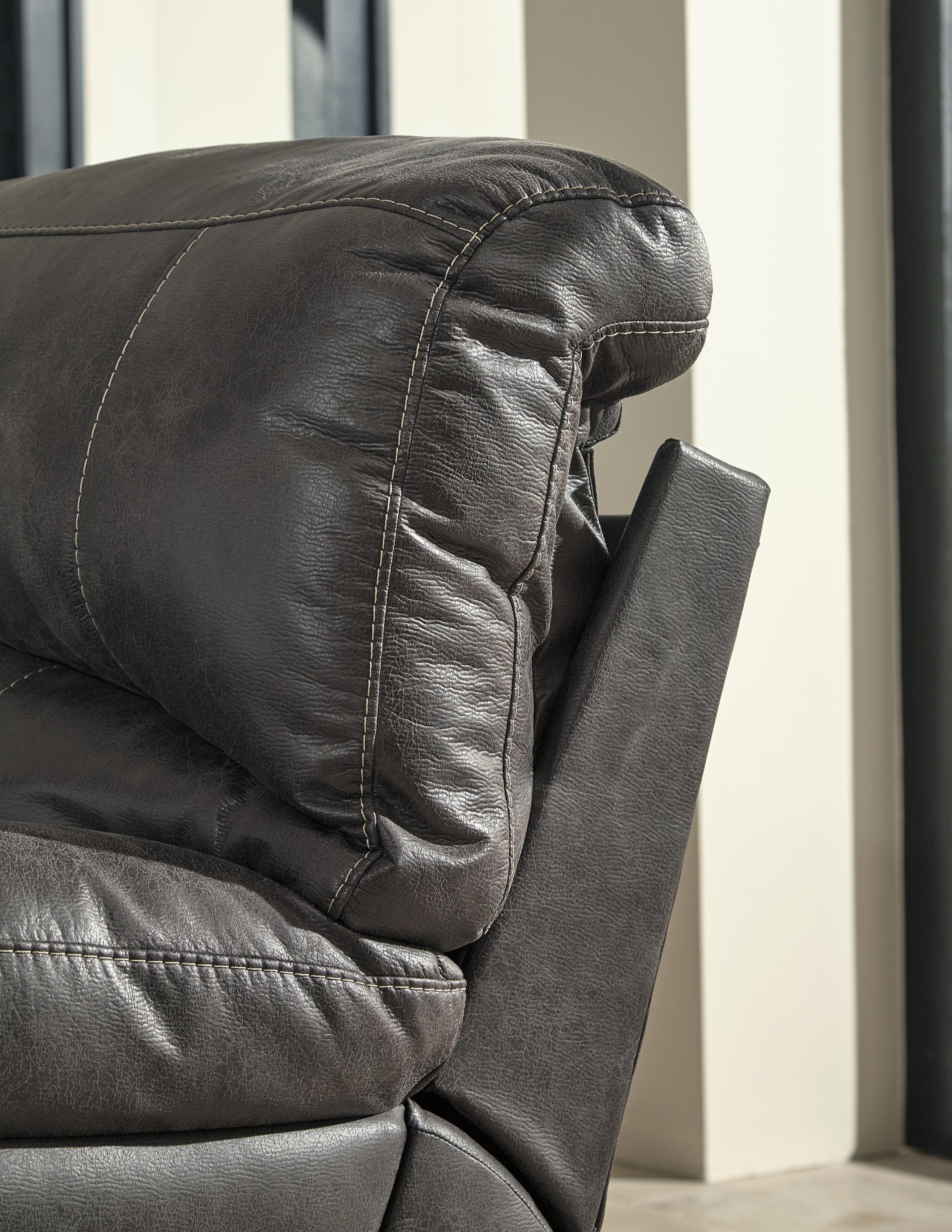 Dunwell Power Reclining Loveseat with Console, Steel, large