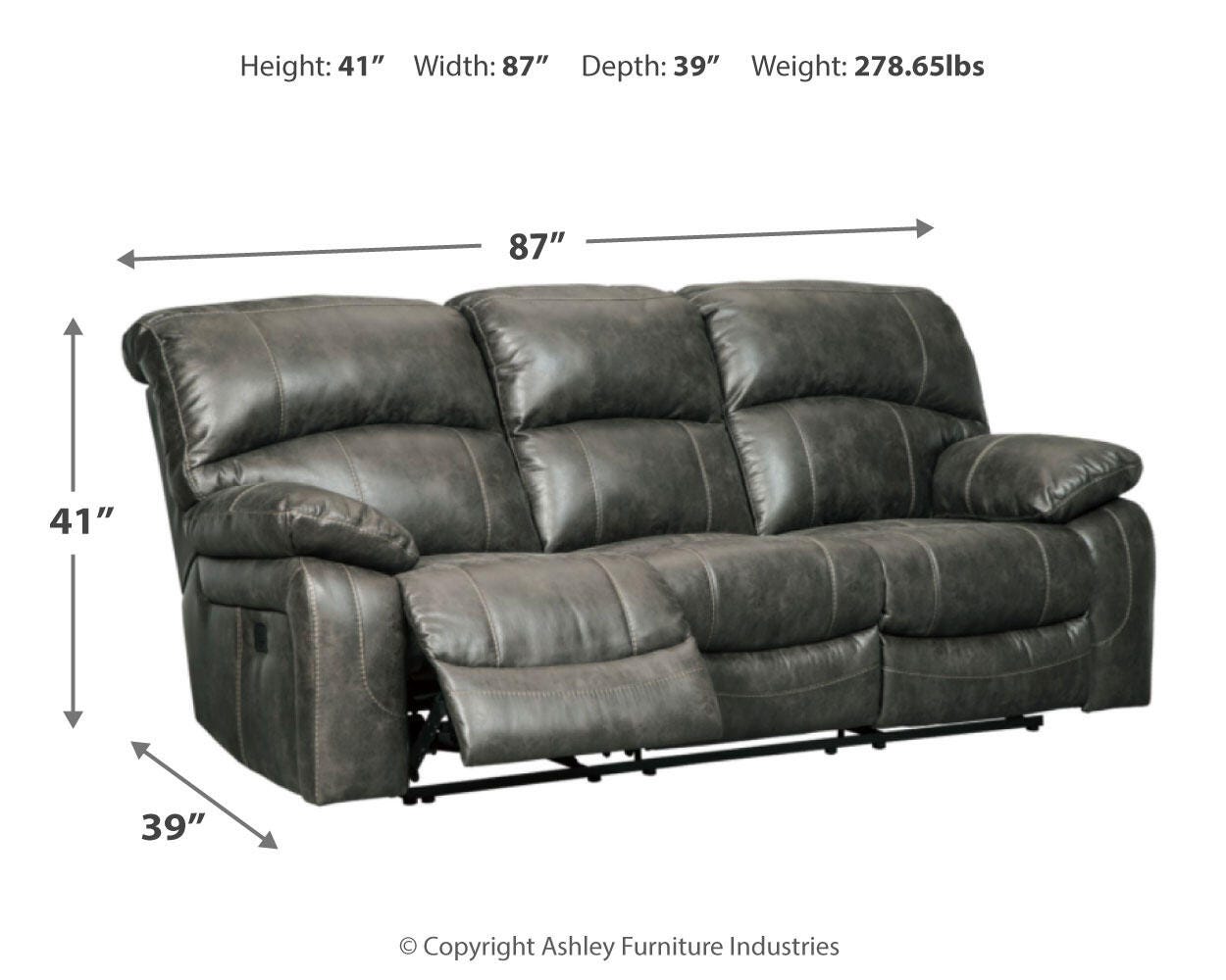 Dunwell Power Reclining Sofa - image 7