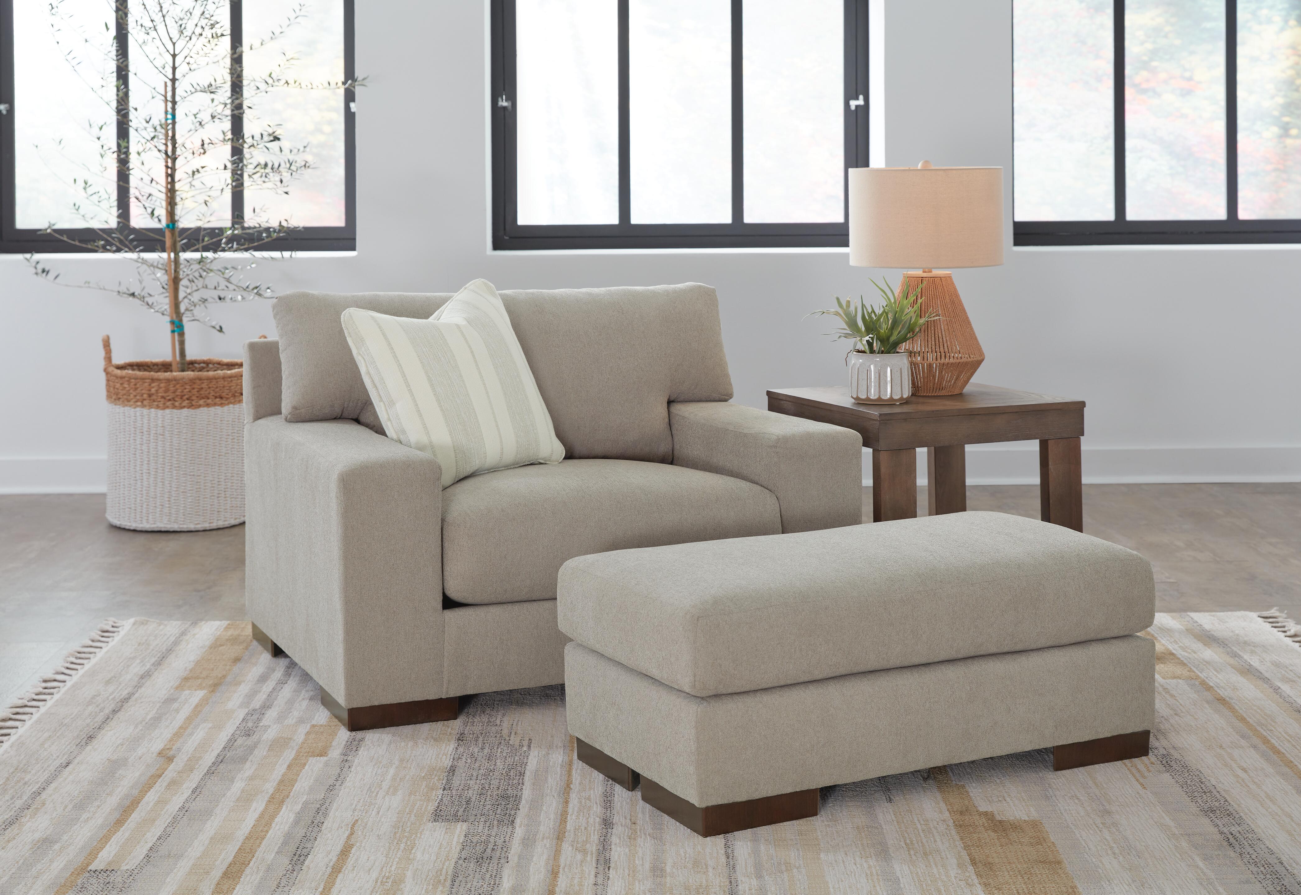 Maggie Oversized Chair and Ottoman - image 1