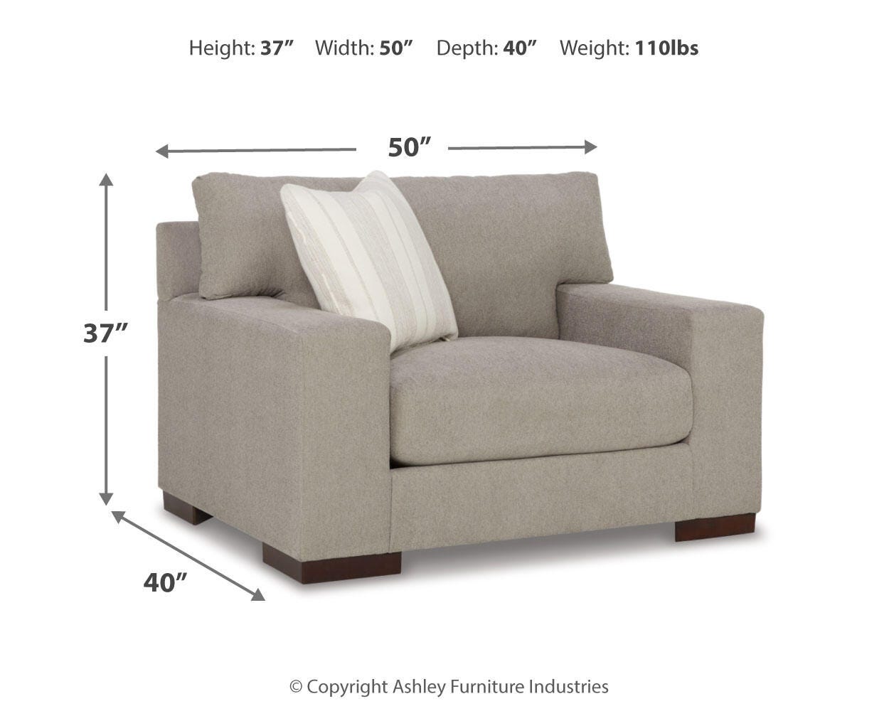 Maggie Oversized Chair and Ottoman - image 12