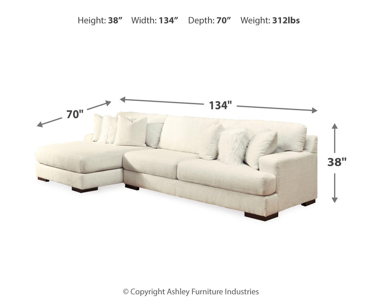 Zada 2-Piece Sectional with Chaise - image 3