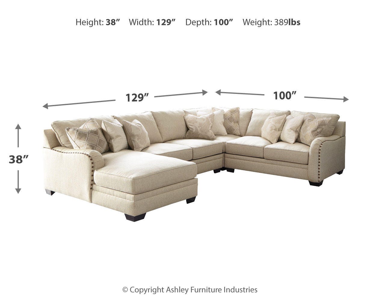 Luxora 4-Piece Sectional with Chaise - image 3
