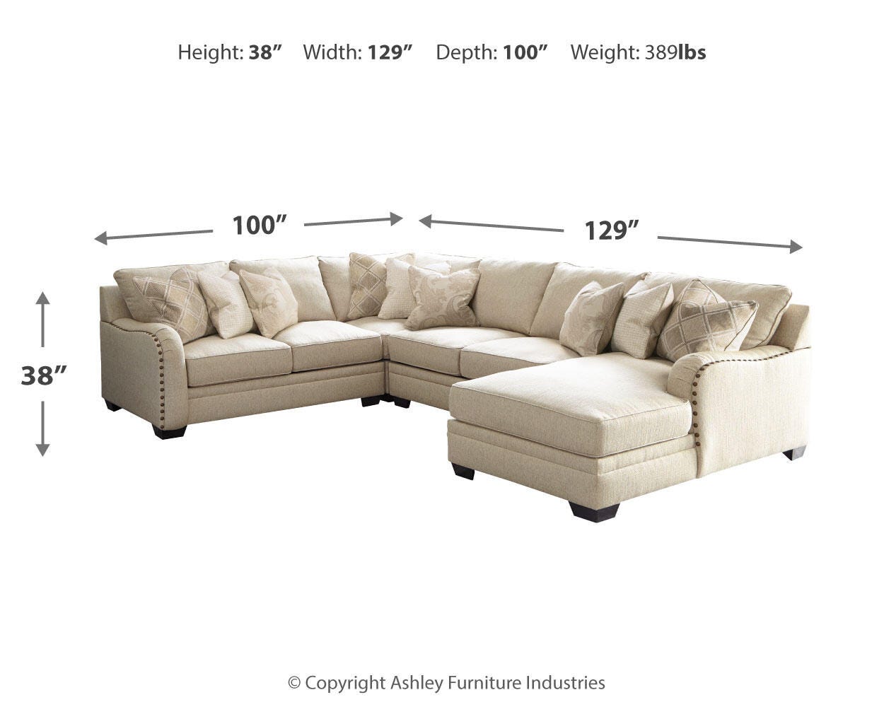 Luxora 5-Piece Sectional with Chaise - image 3