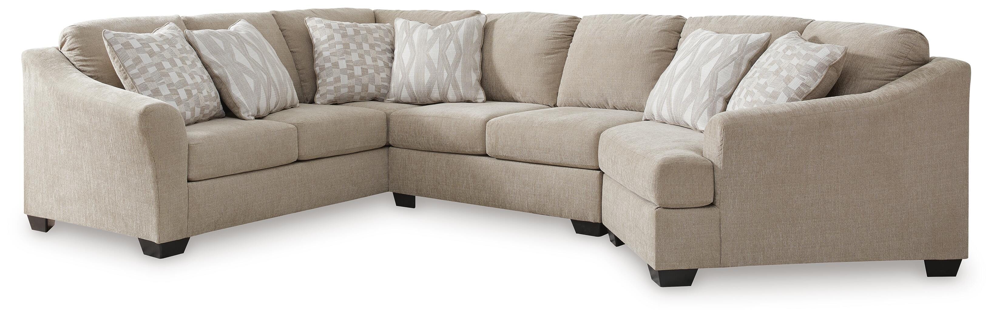 Brogan Bay 3-Piece Sectional with Cuddler, Cork, large