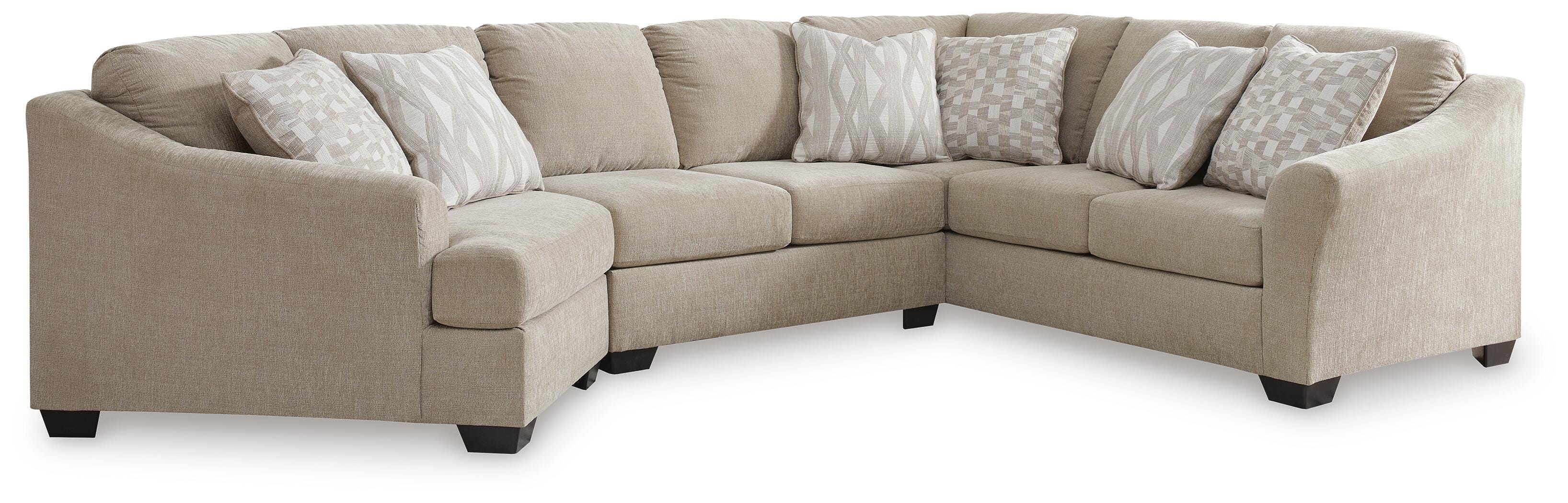 Brogan Bay 3-Piece Sectional with Cuddler, Cork, large