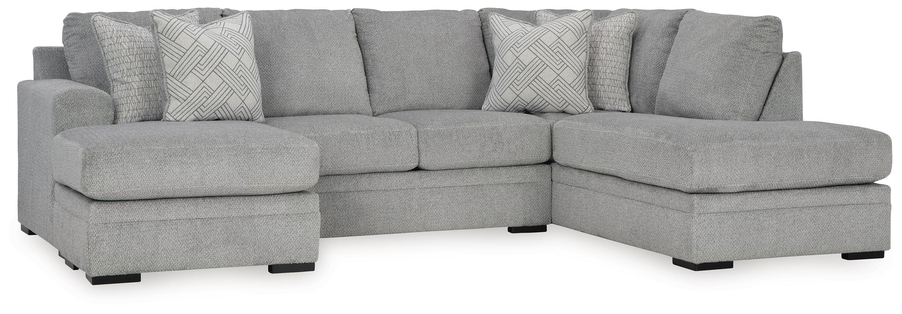 Casselbury 2-Piece Sectional with Chaise, Cement, large