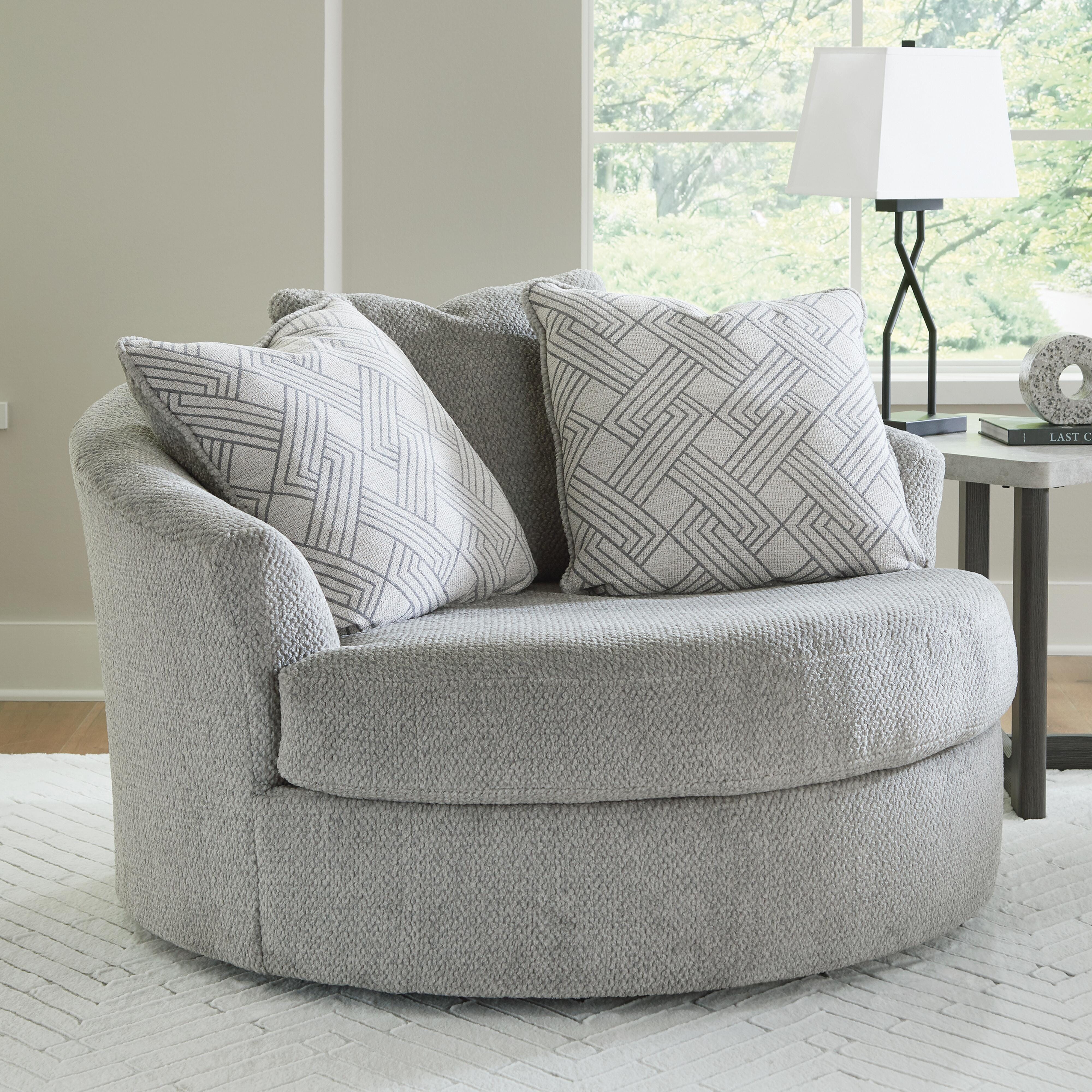 Casselbury Oversized Swivel Accent Chair, , large