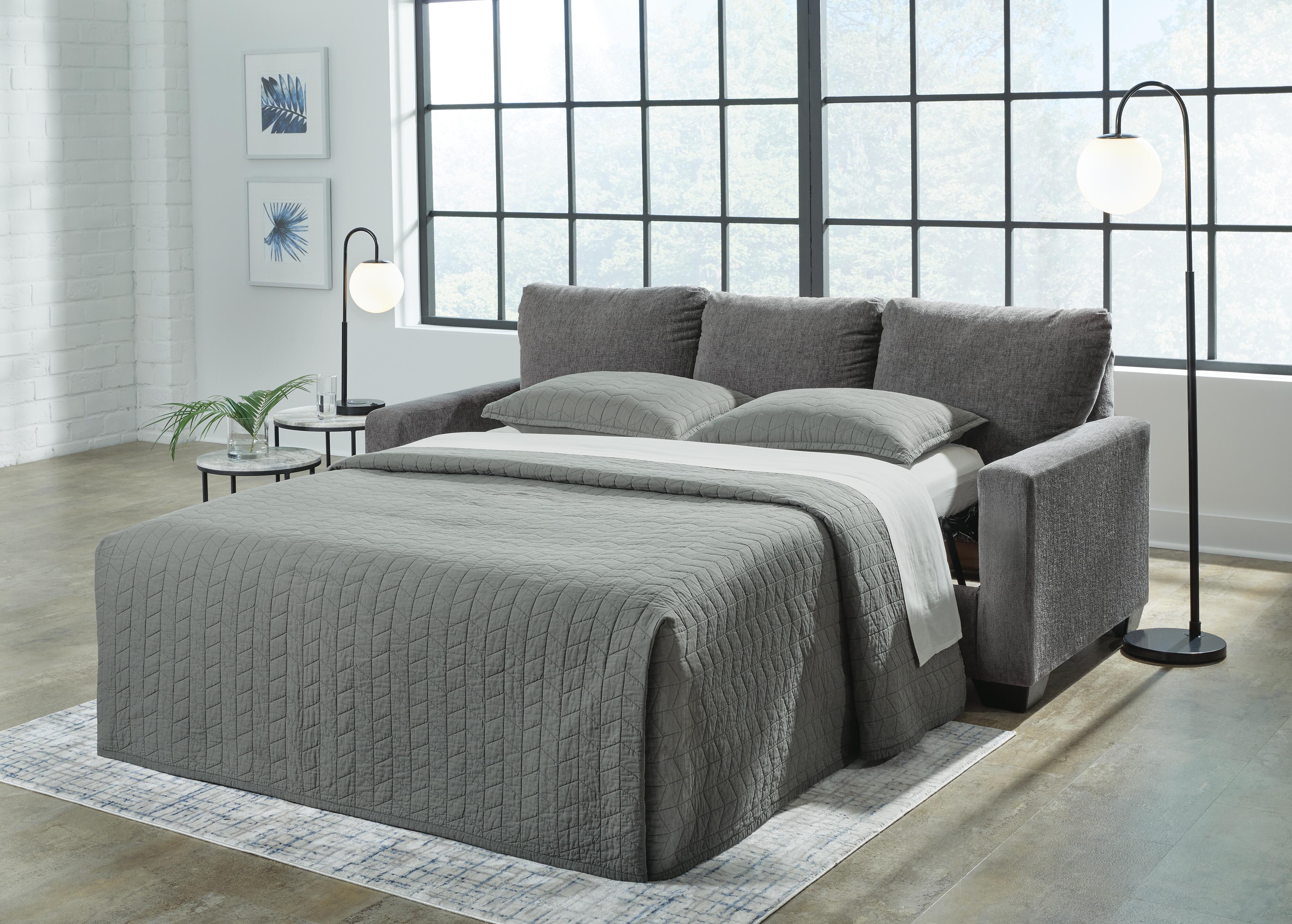 Rannis Queen Sofa Sleeper, Pewter, rollover