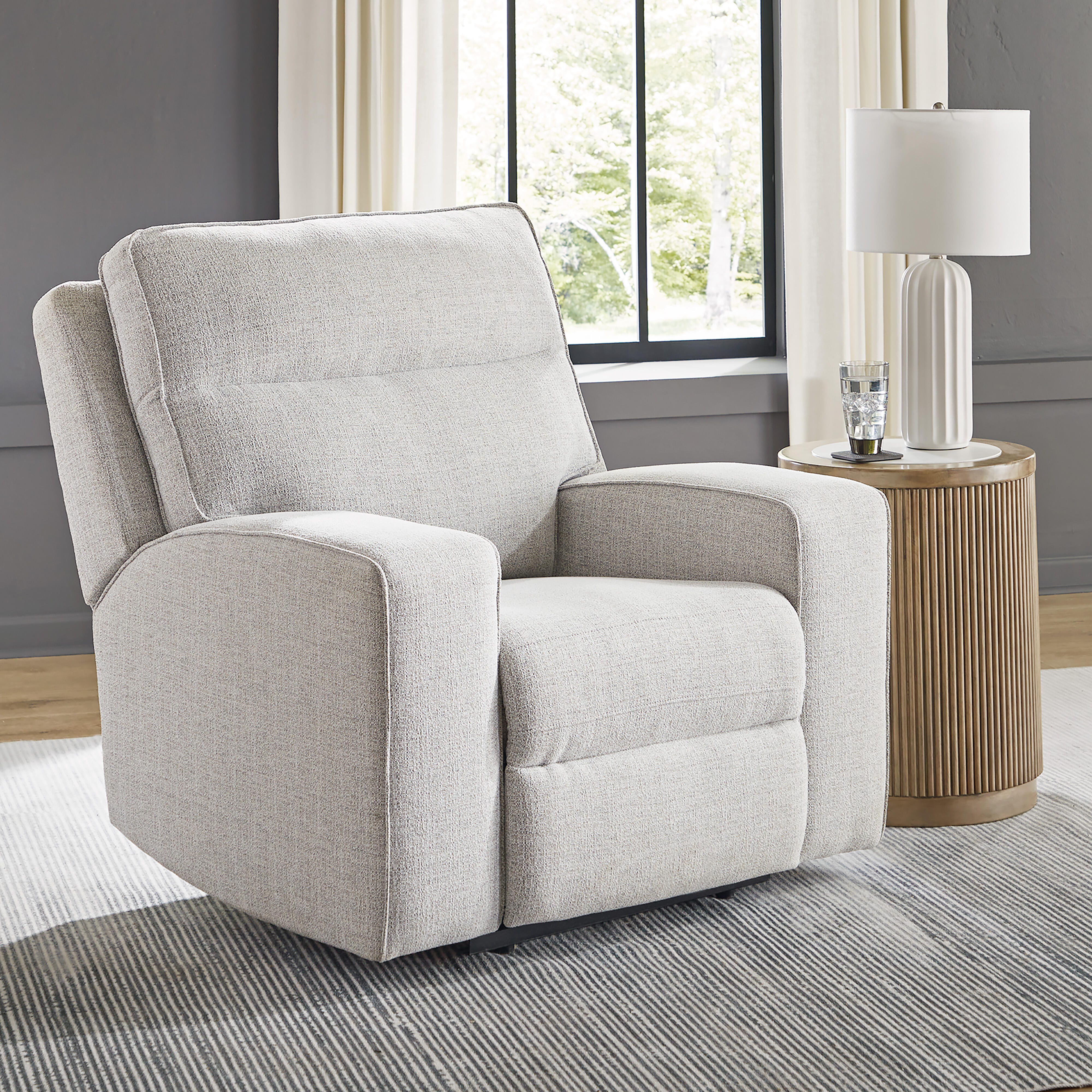 Jasperson Next-Gen Nuvella™ Performance Fabric Dual Power Recliner