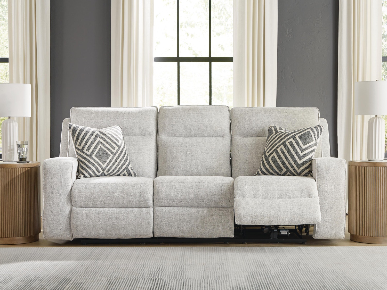 Jasperson Next-Gen Nuvella™ Performance Fabric Dual Power Reclining Sofa