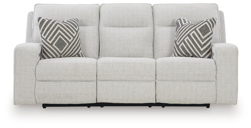 Jasperson Next-Gen Nuvella™ Performance Fabric Dual Power Reclining Sofa, Stone