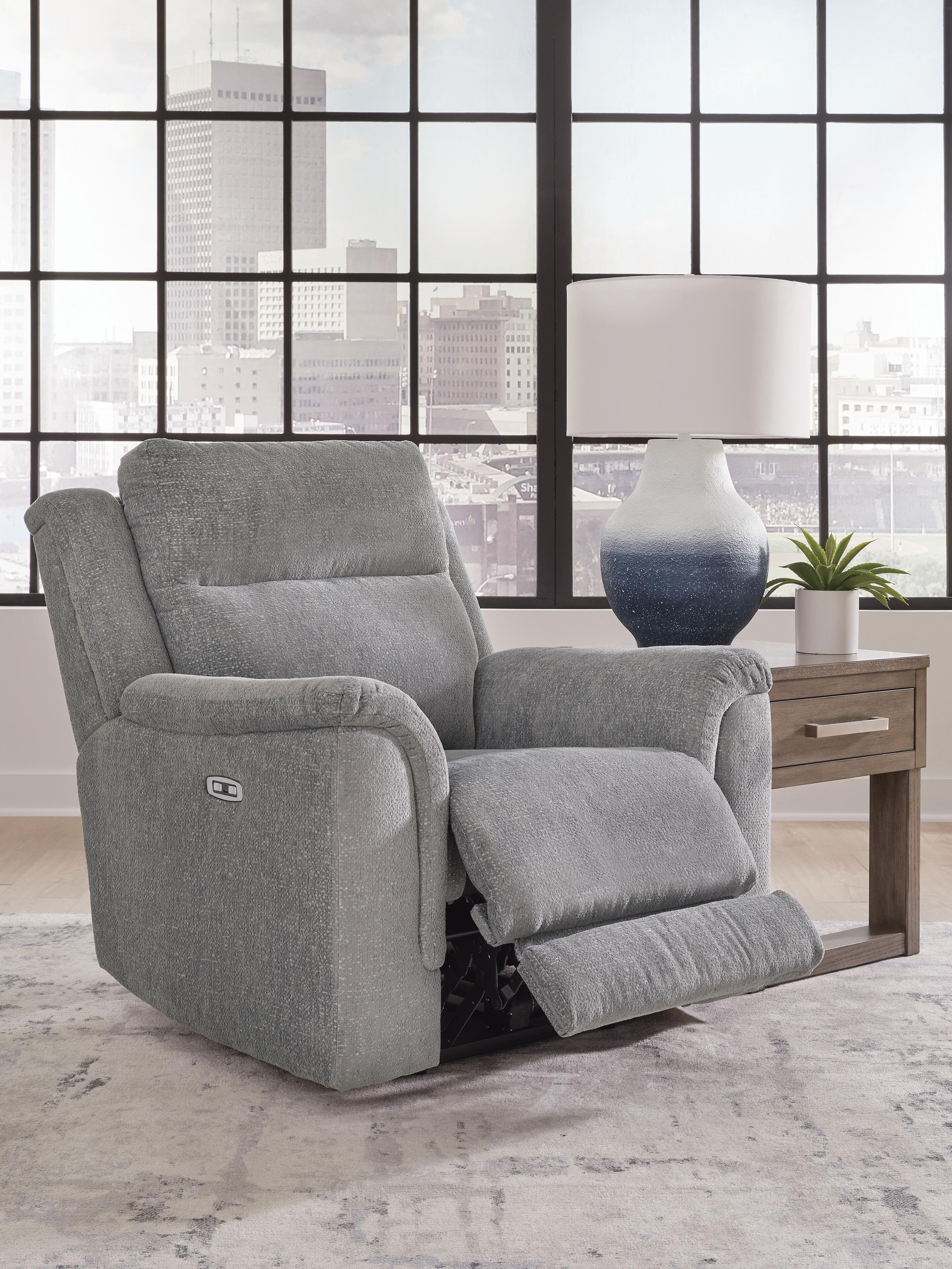 Overflow Next-Gen Nuvella™ Performance Fabric Dual Power Recliner
