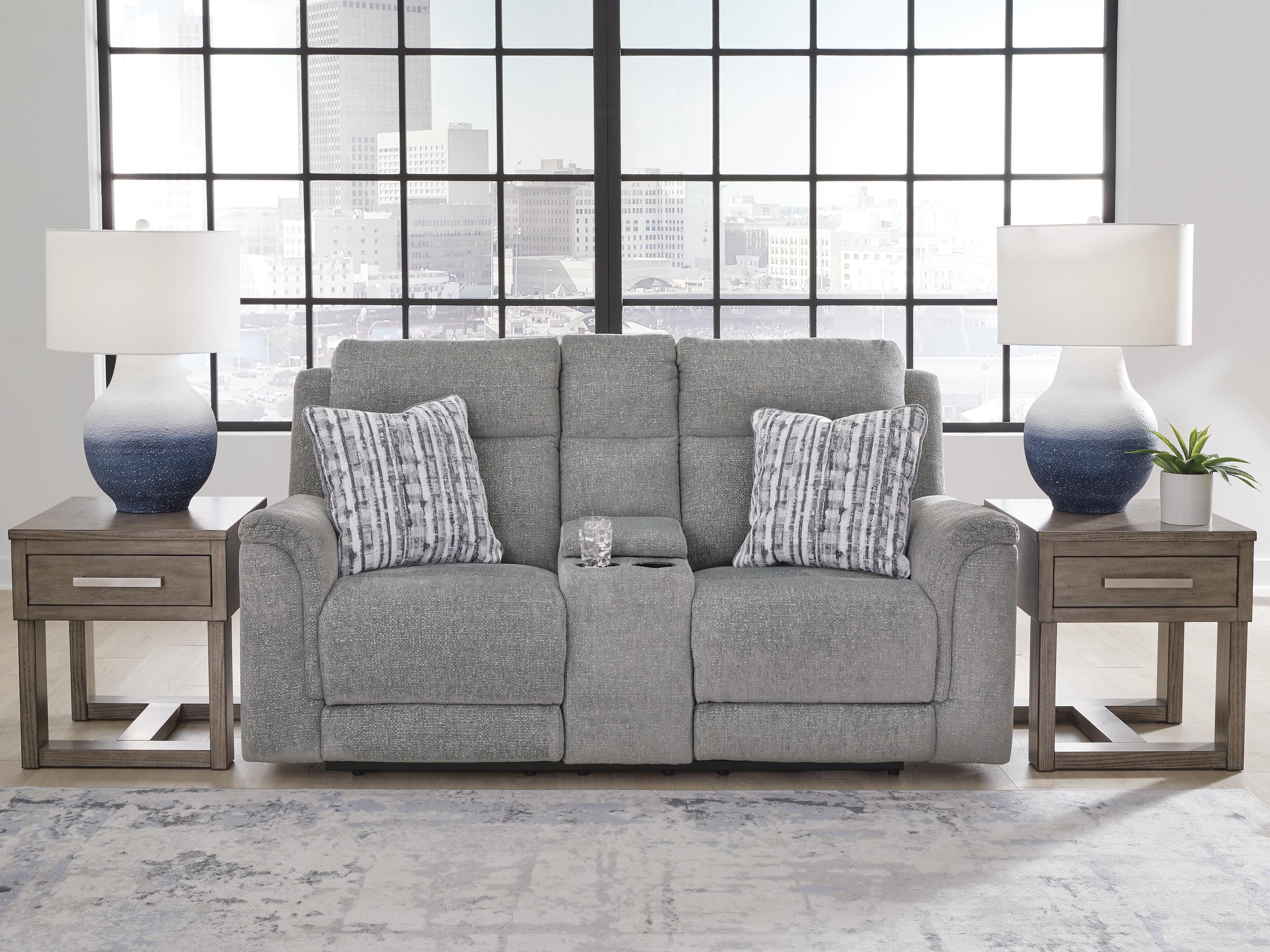 Overflow Power Reclining Loveseat with Console, , rollover