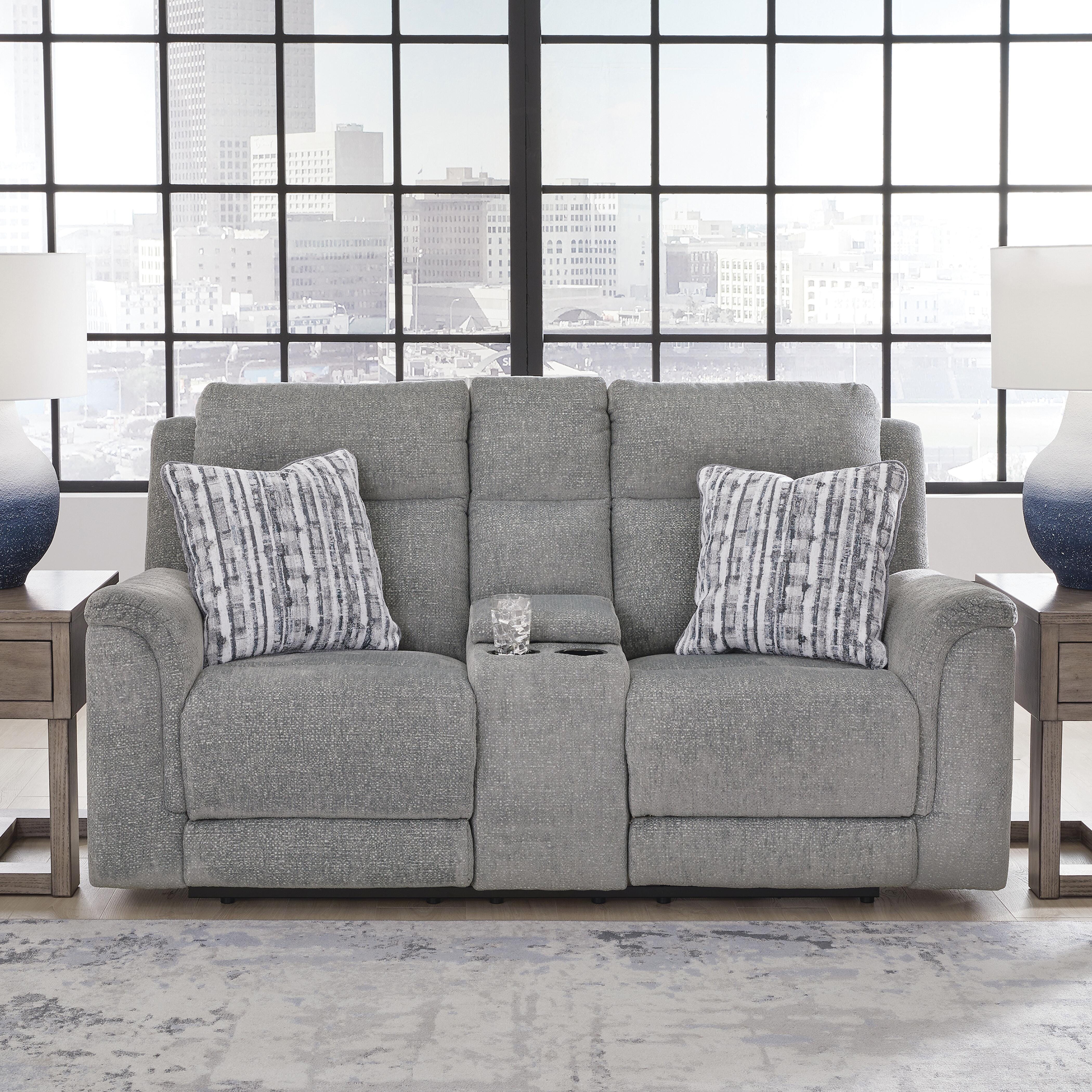 Overflow Power Reclining Loveseat with Console, , large