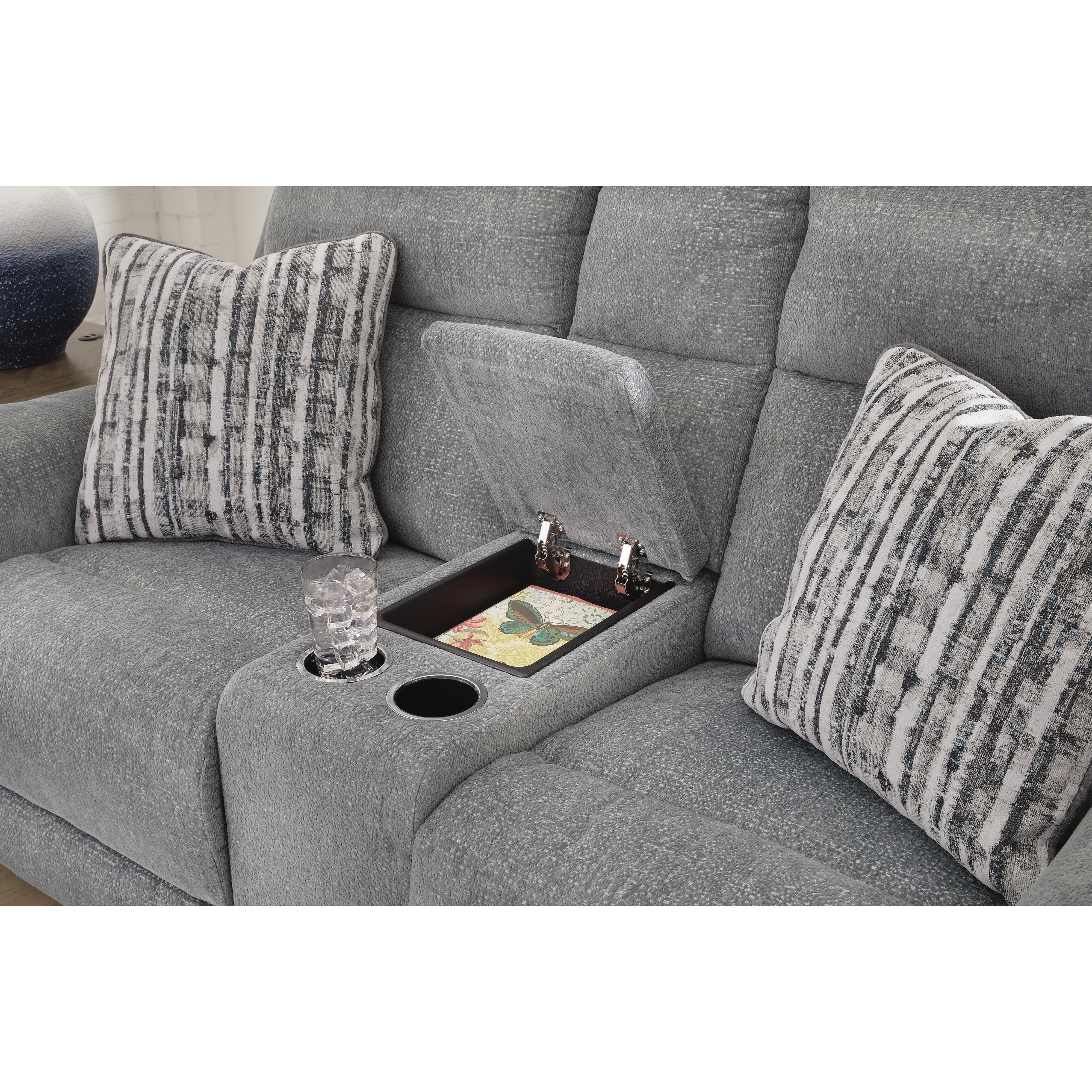 Overflow Power Reclining Loveseat with Console, , large