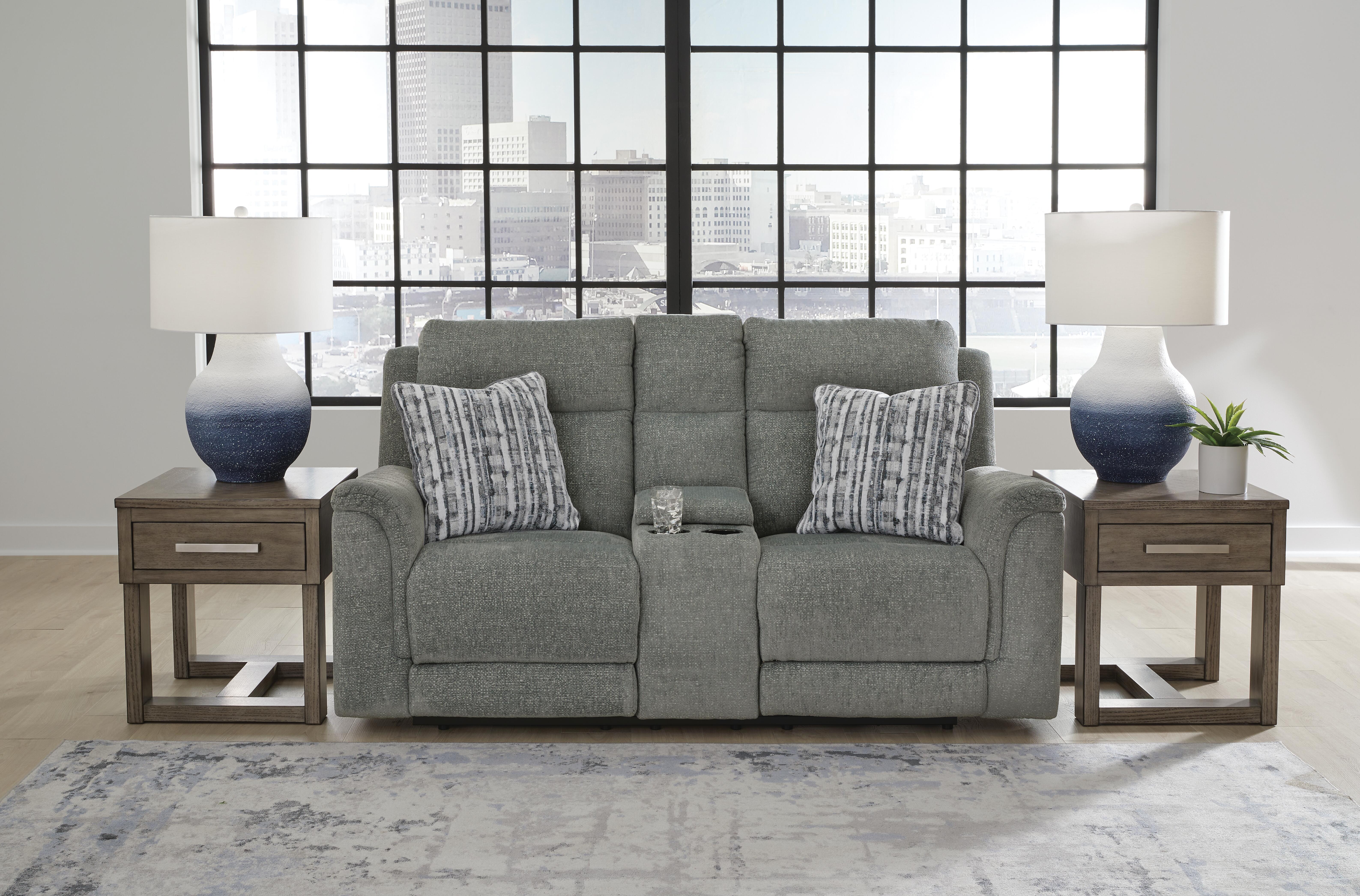 Overflow Power Reclining Loveseat with Console - image 1