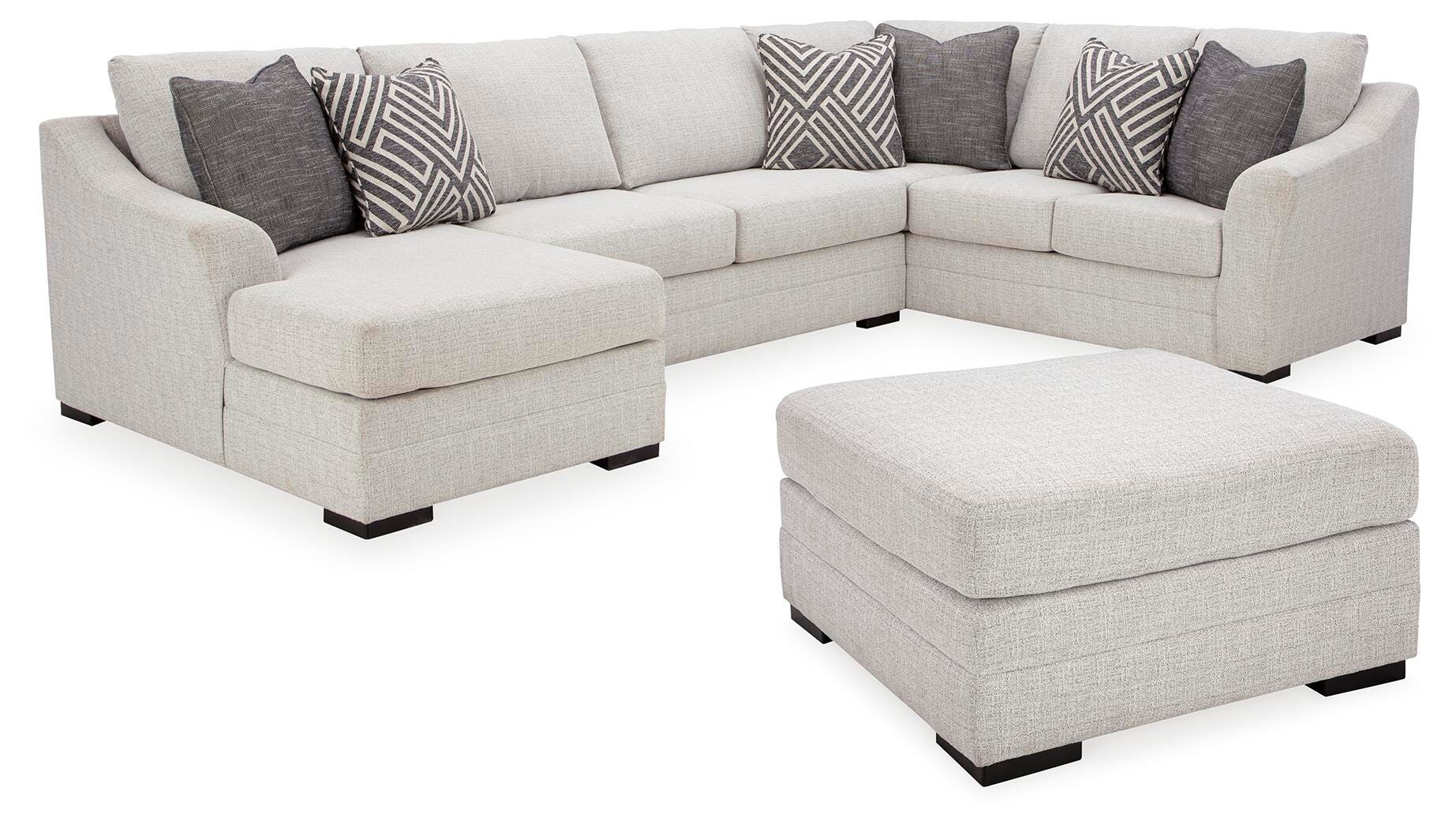 Koralynn 3-Piece Sectional and Oversized Accent Ottoman - image 1