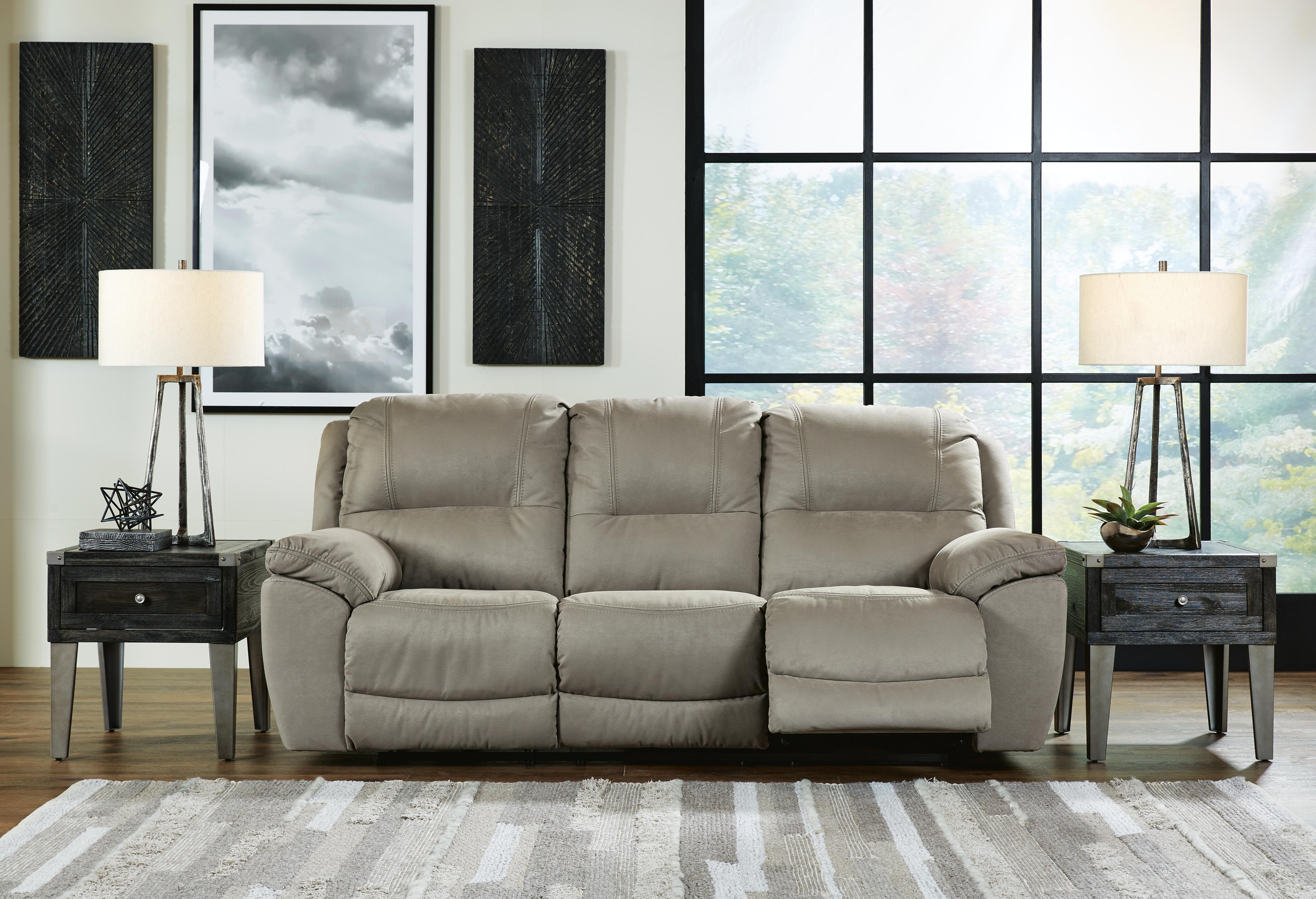 Next-Gen Gaucho Reclining Sofa, Putty, rollover