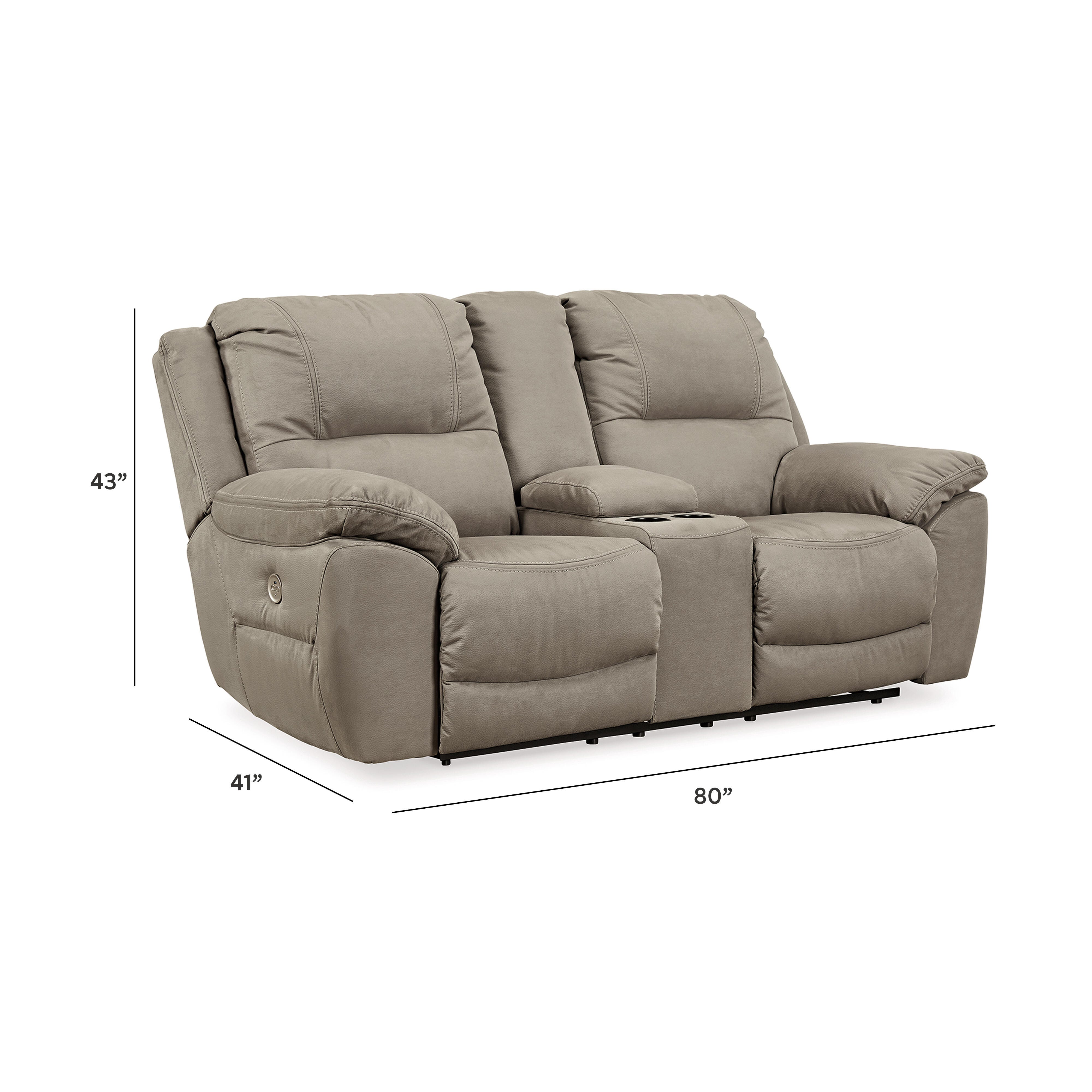 Next-Gen Gaucho Reclining Loveseat with Console, , large