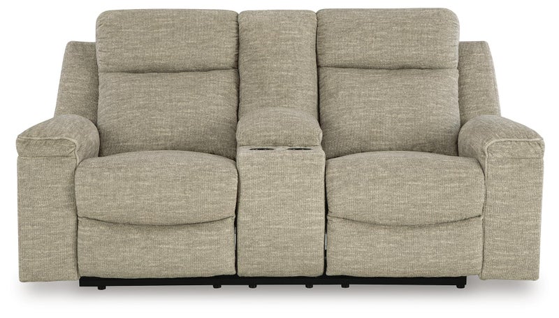 Evereast Pass Manual Reclining Loveseat with Console, Stone