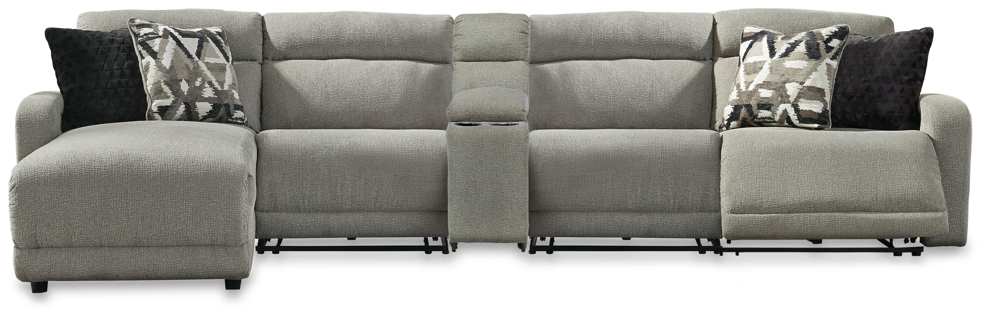 Seccional reclinable eléctrico de 5 piezas Colleyville con chaise longue - image 1