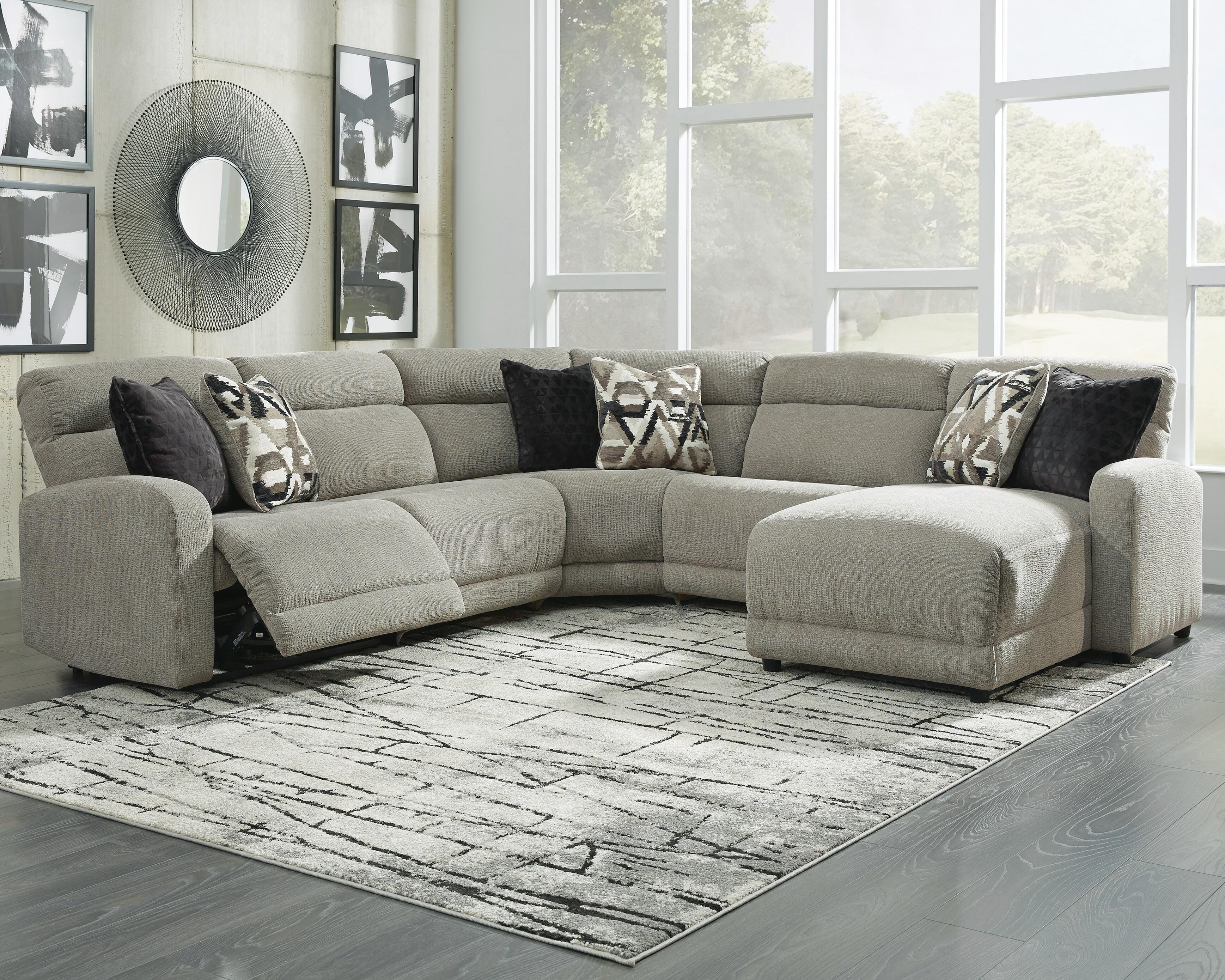 Colleyville 5-Piece Power Reclining Sectional with Chaise, , large