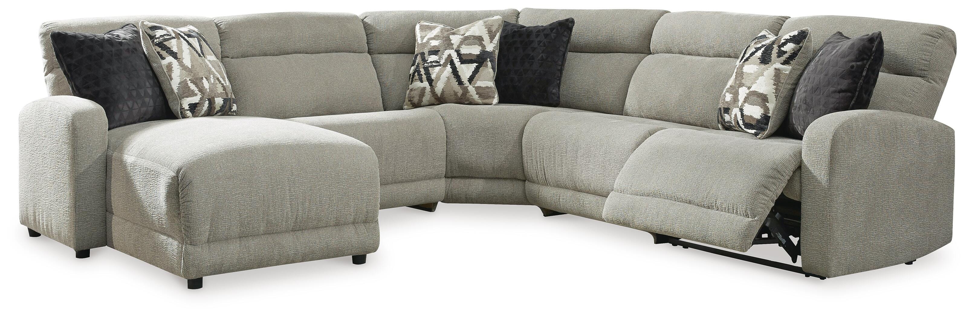 Seccional reclinable eléctrico de 5 piezas Colleyville con chaise longue - image 1