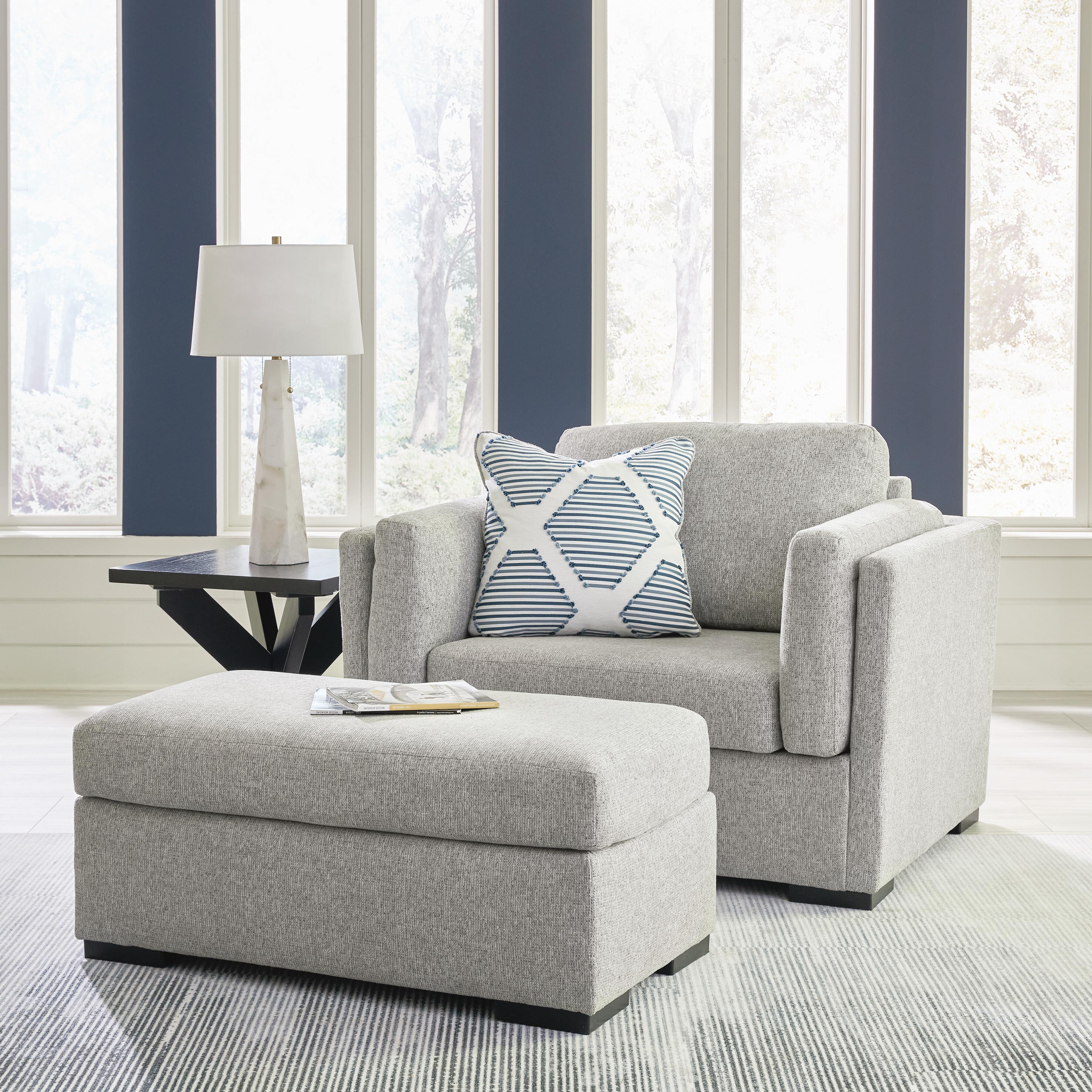 Sillón y otomana grandes Evansley - image 1