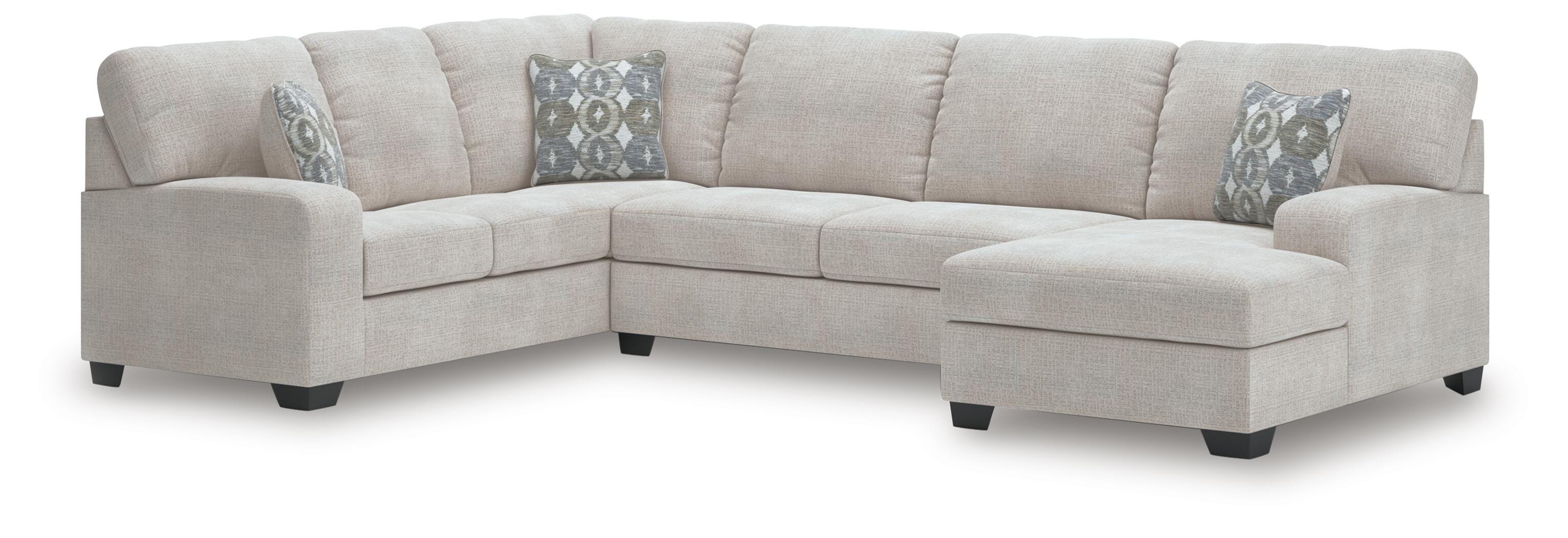 Rodington 3-Piece Sectional with Chaise, Concrete, large