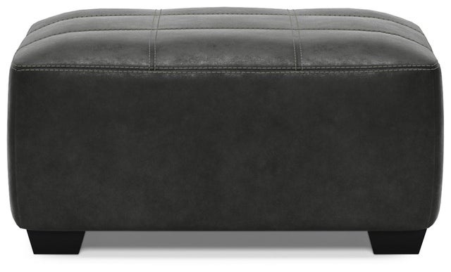 Bilgray Oversized Accent Ottoman, Pewter