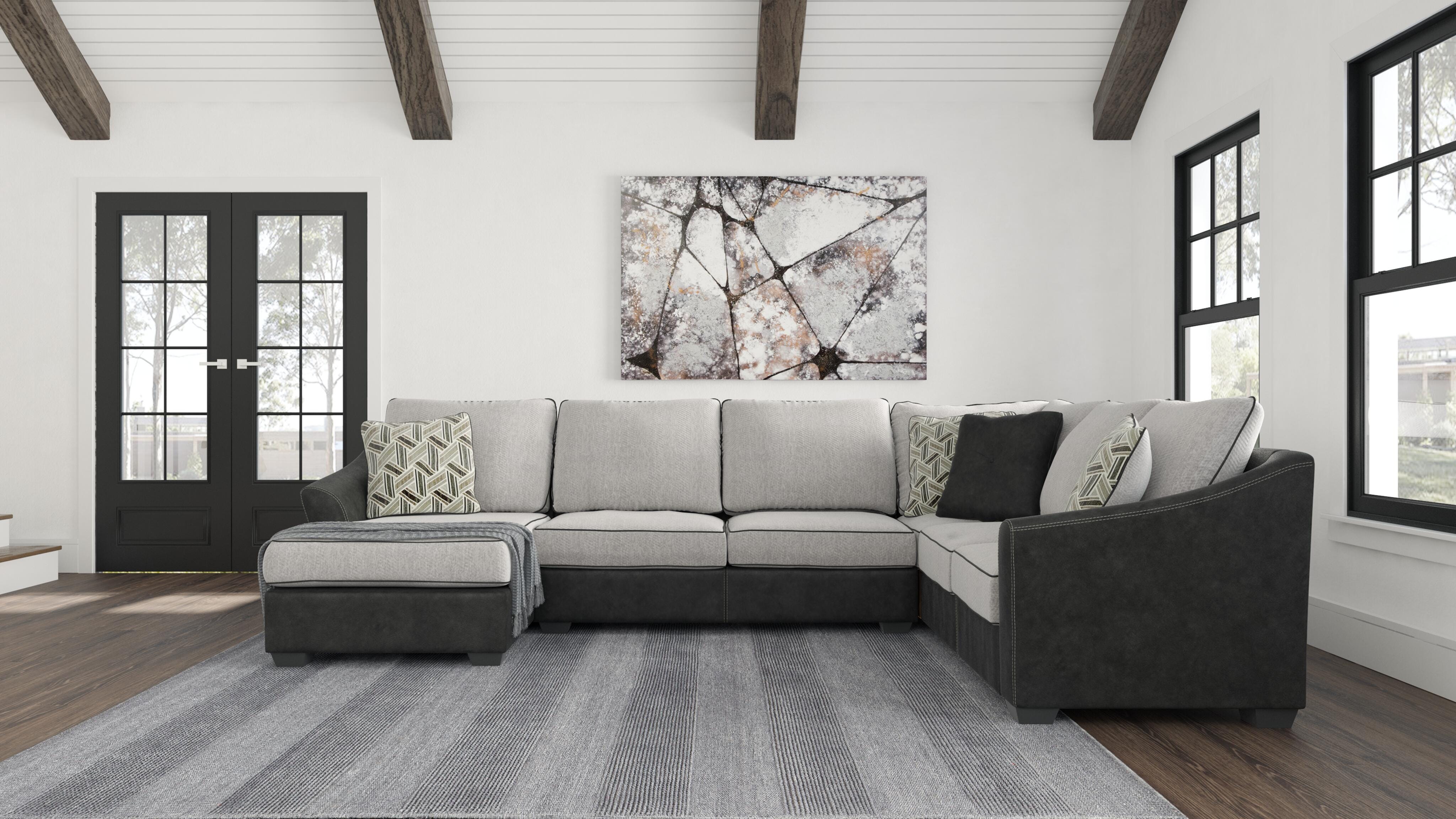 Bilgray 3-Piece Sectional, Pewter, large