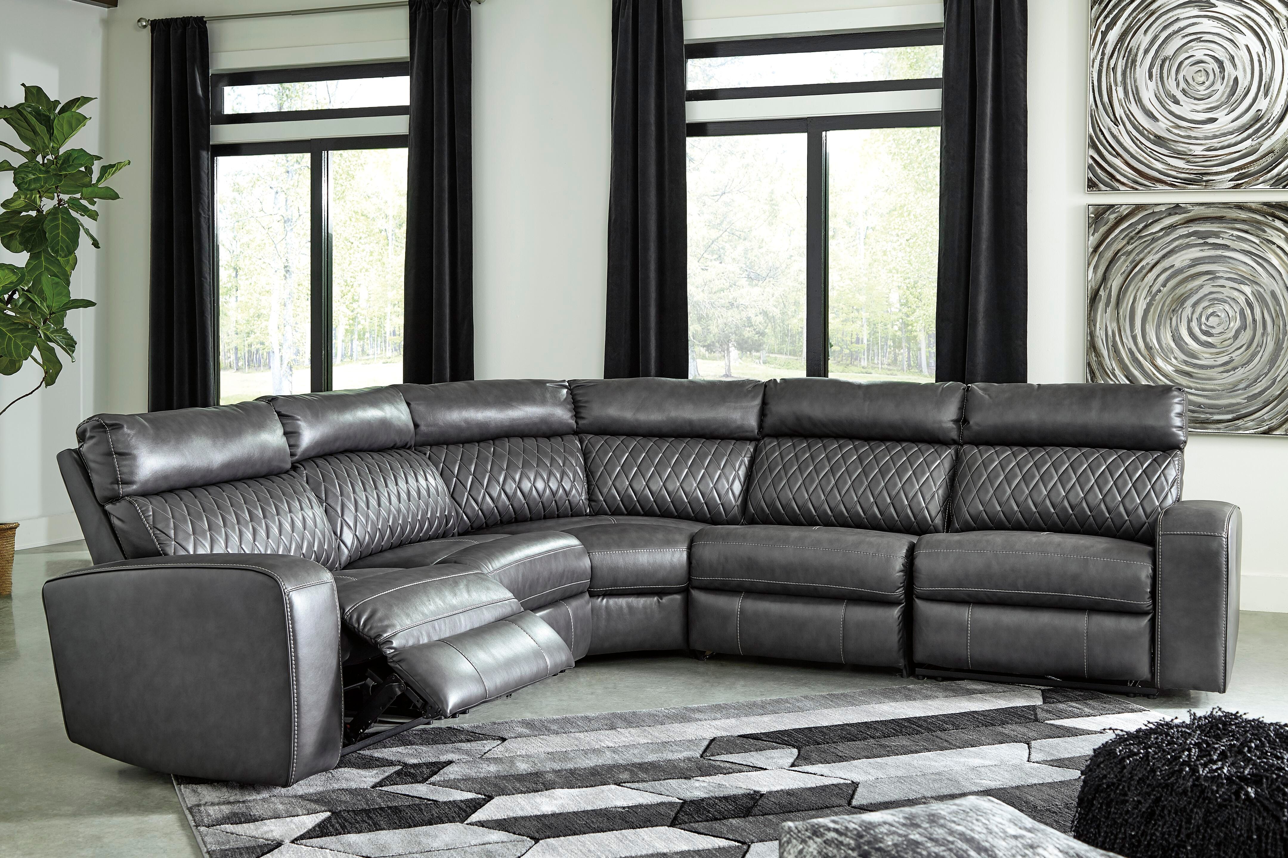 Samperstone 5-Piece Power Reclining Sectional - image 1