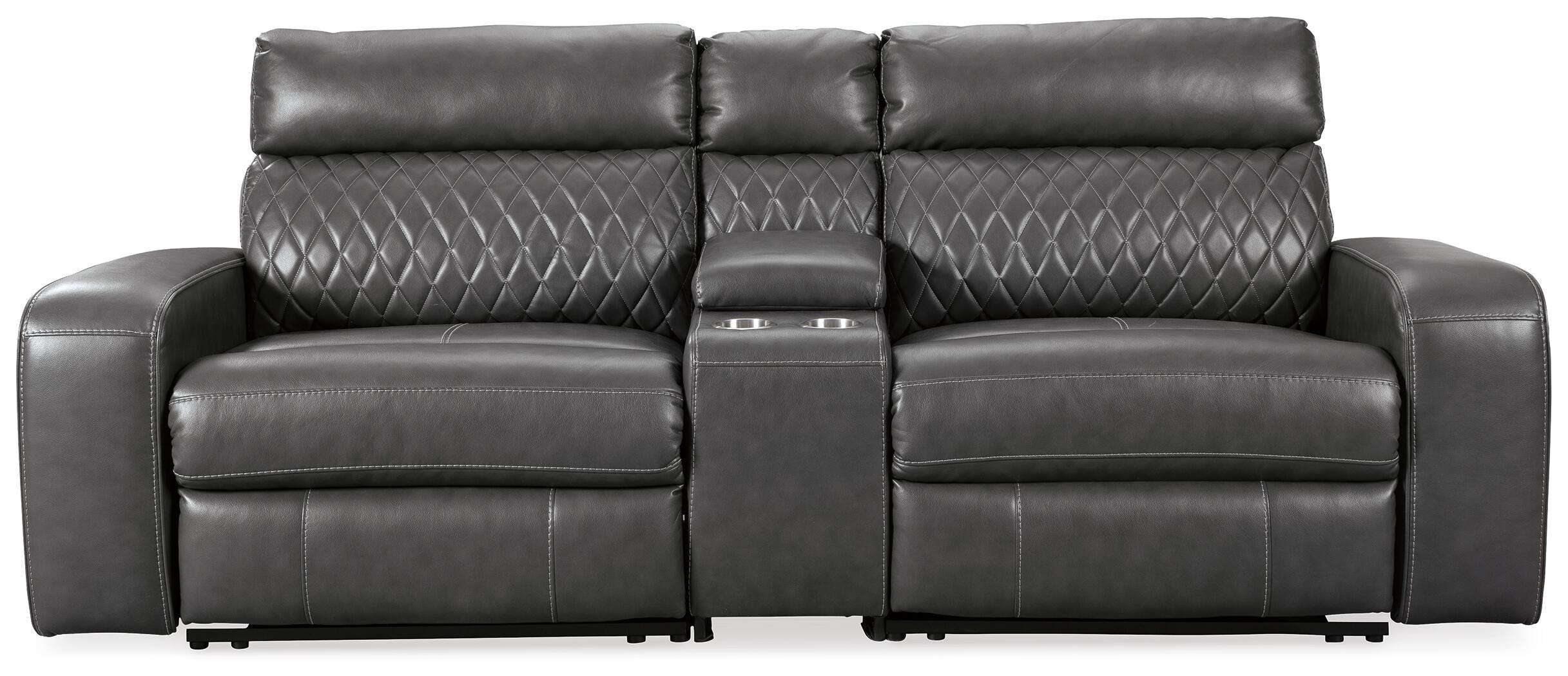 Samperstone 3-Piece Power Reclining Sectional Loveseat, , large