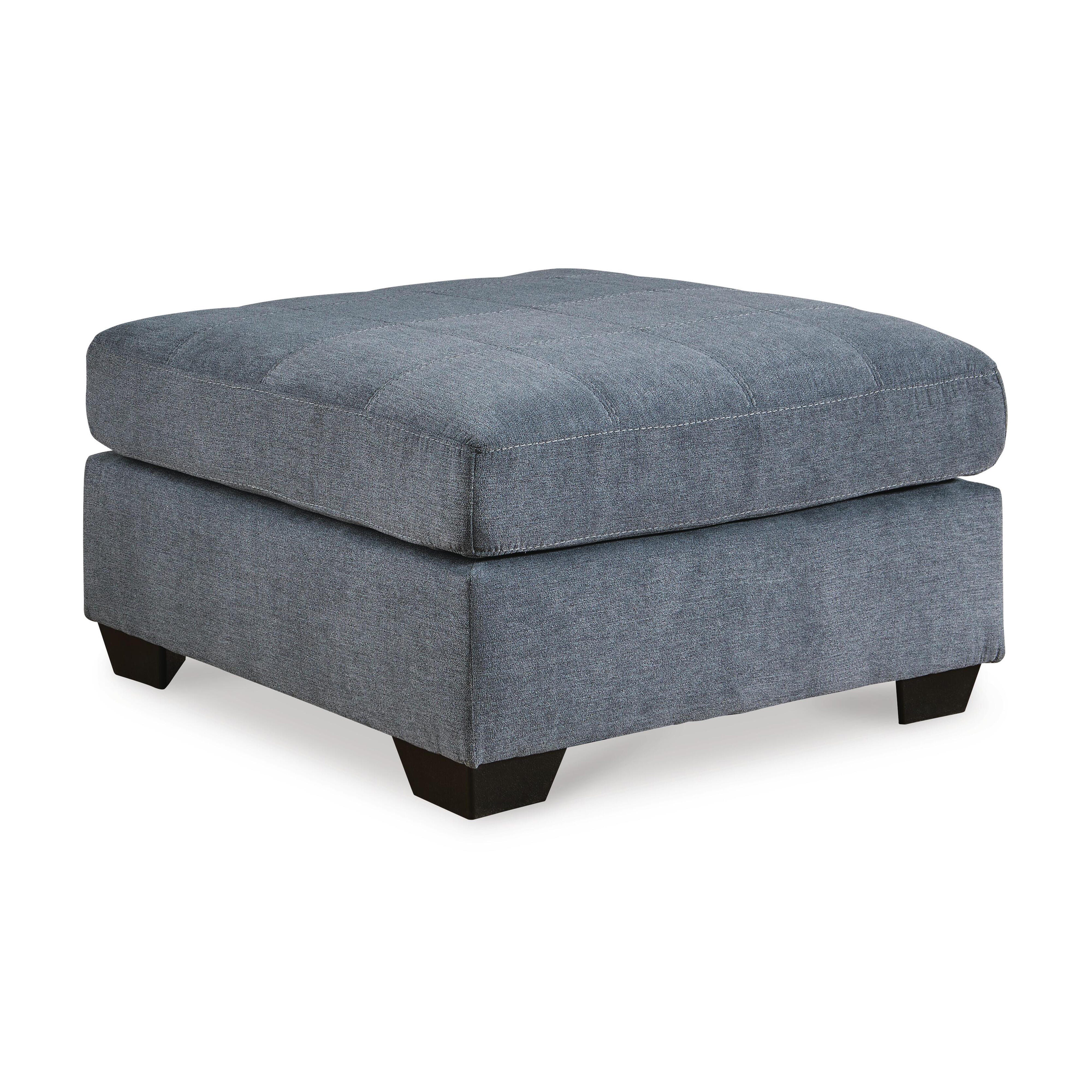 Marleton Oversized Accent Ottoman, Denim, large