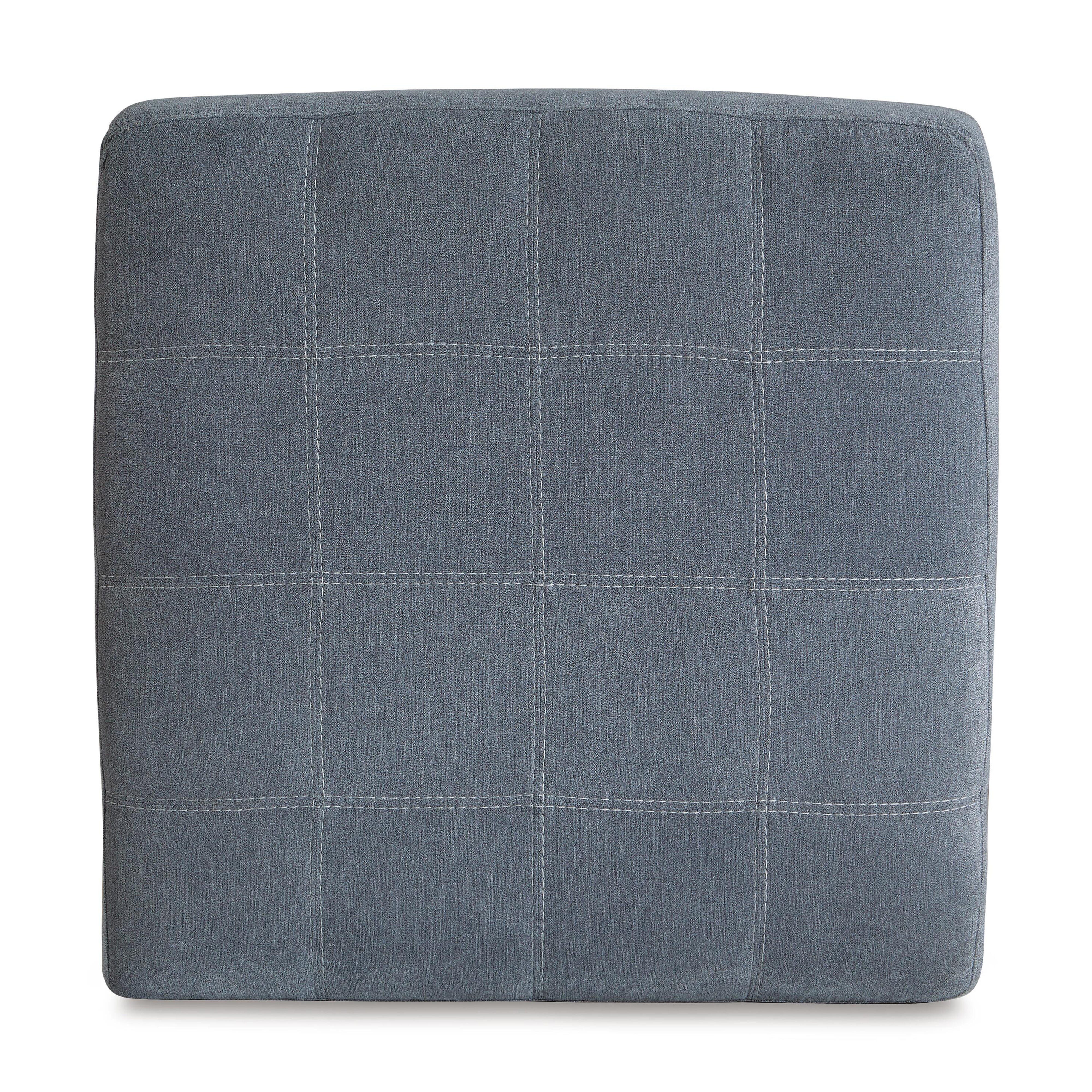 Marleton Oversized Accent Ottoman, Denim, large