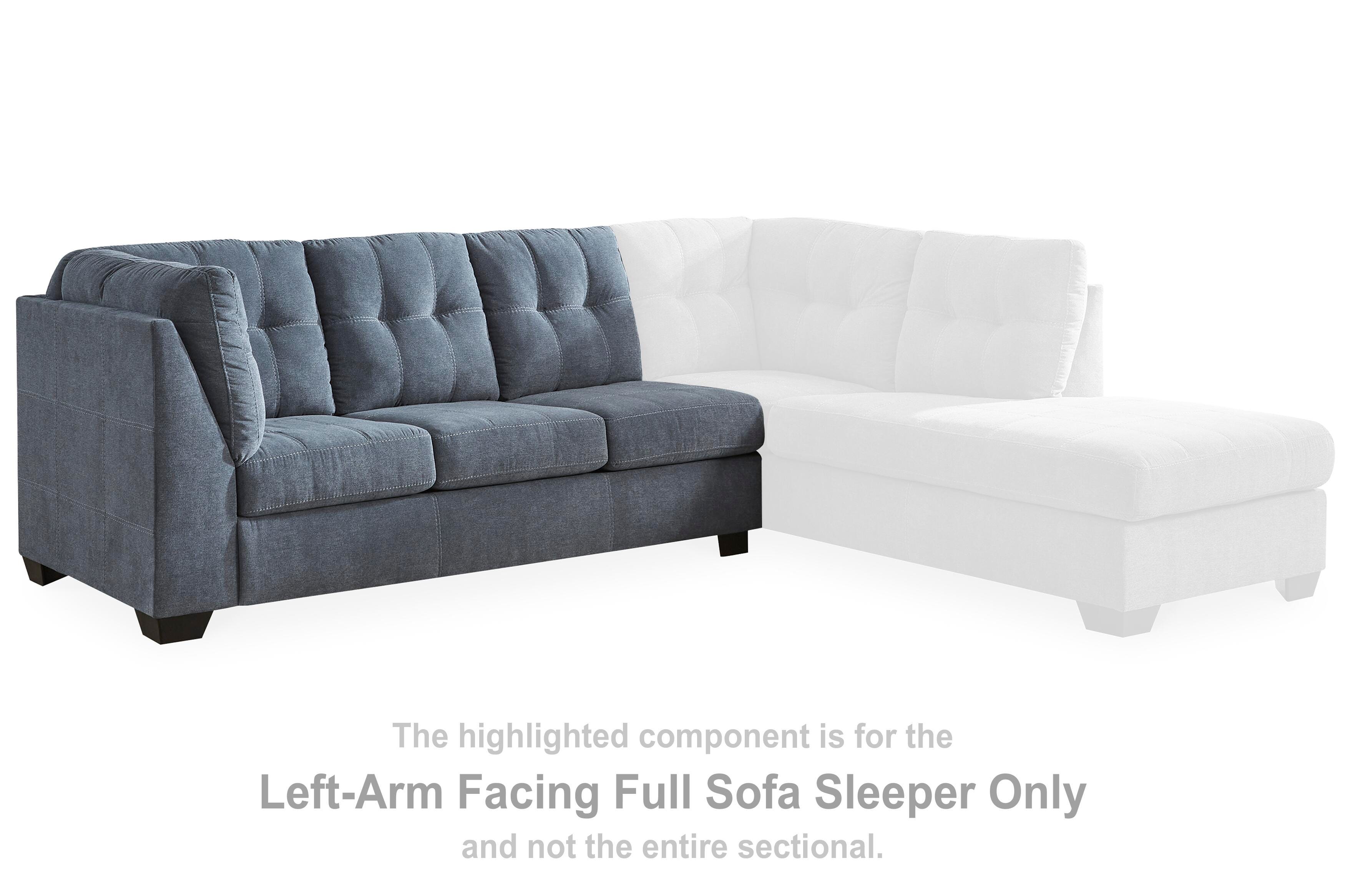 Marleton Left-Arm Facing Full Sofa Sleeper, , large