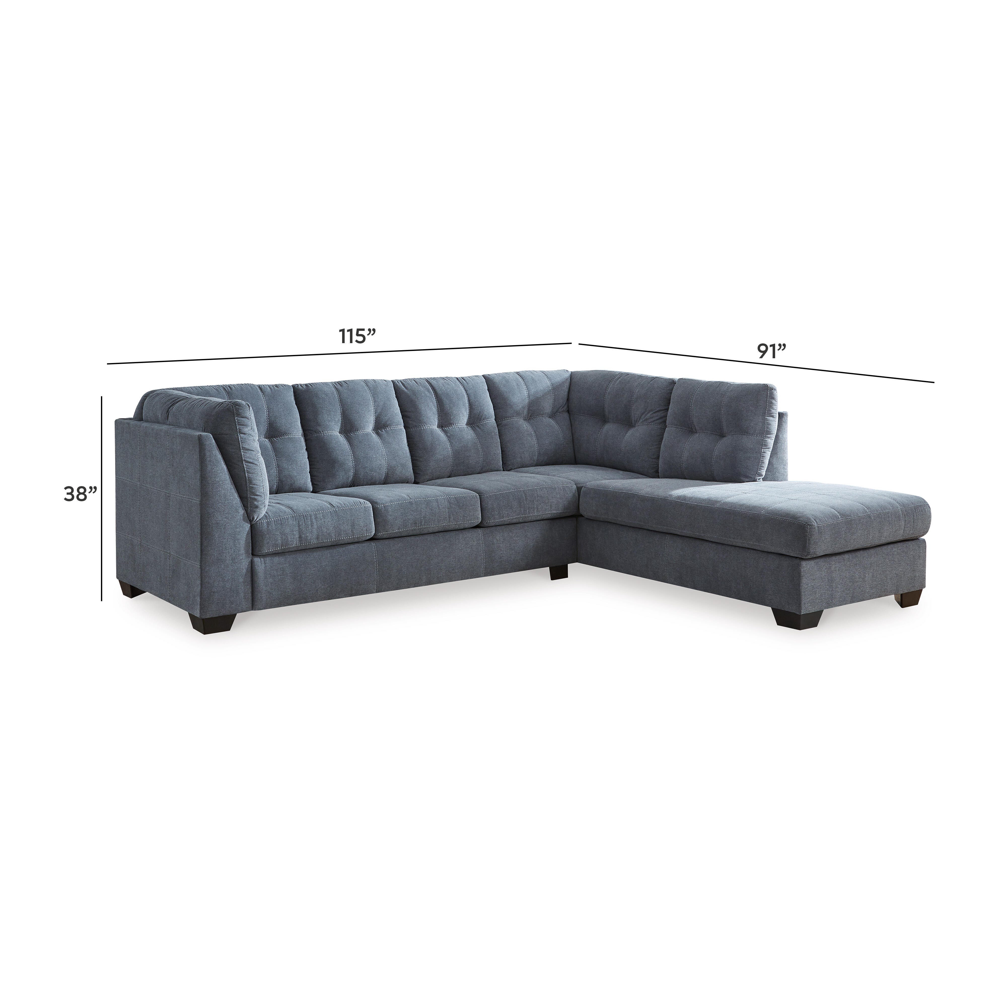 Seccional Marleton de 2 piezas con chaise longue - image 6